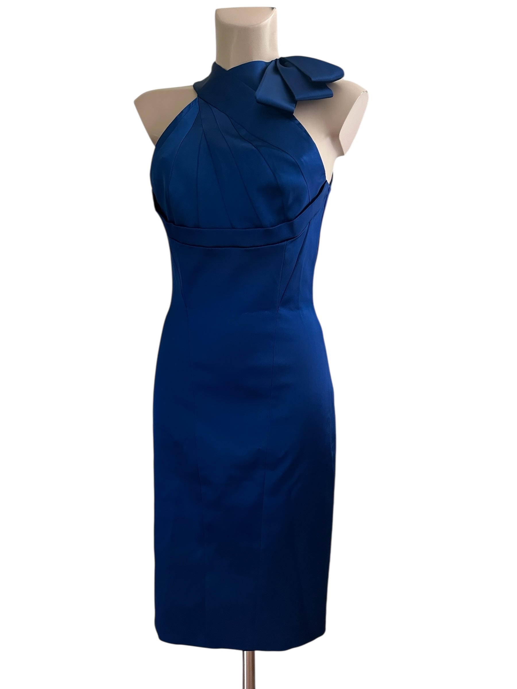 Karen Millen Sleeveless Dress XS Blue – Secondhand