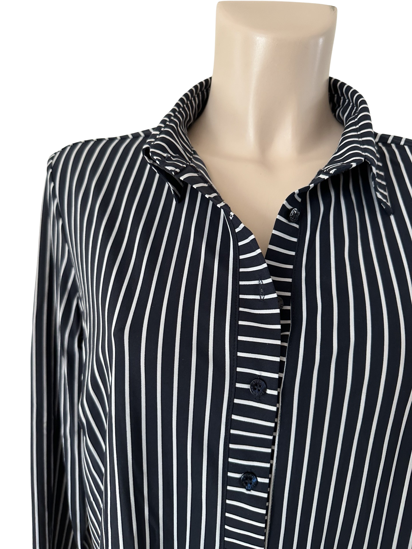 Studio Anneloes blouse blauw wit travel L