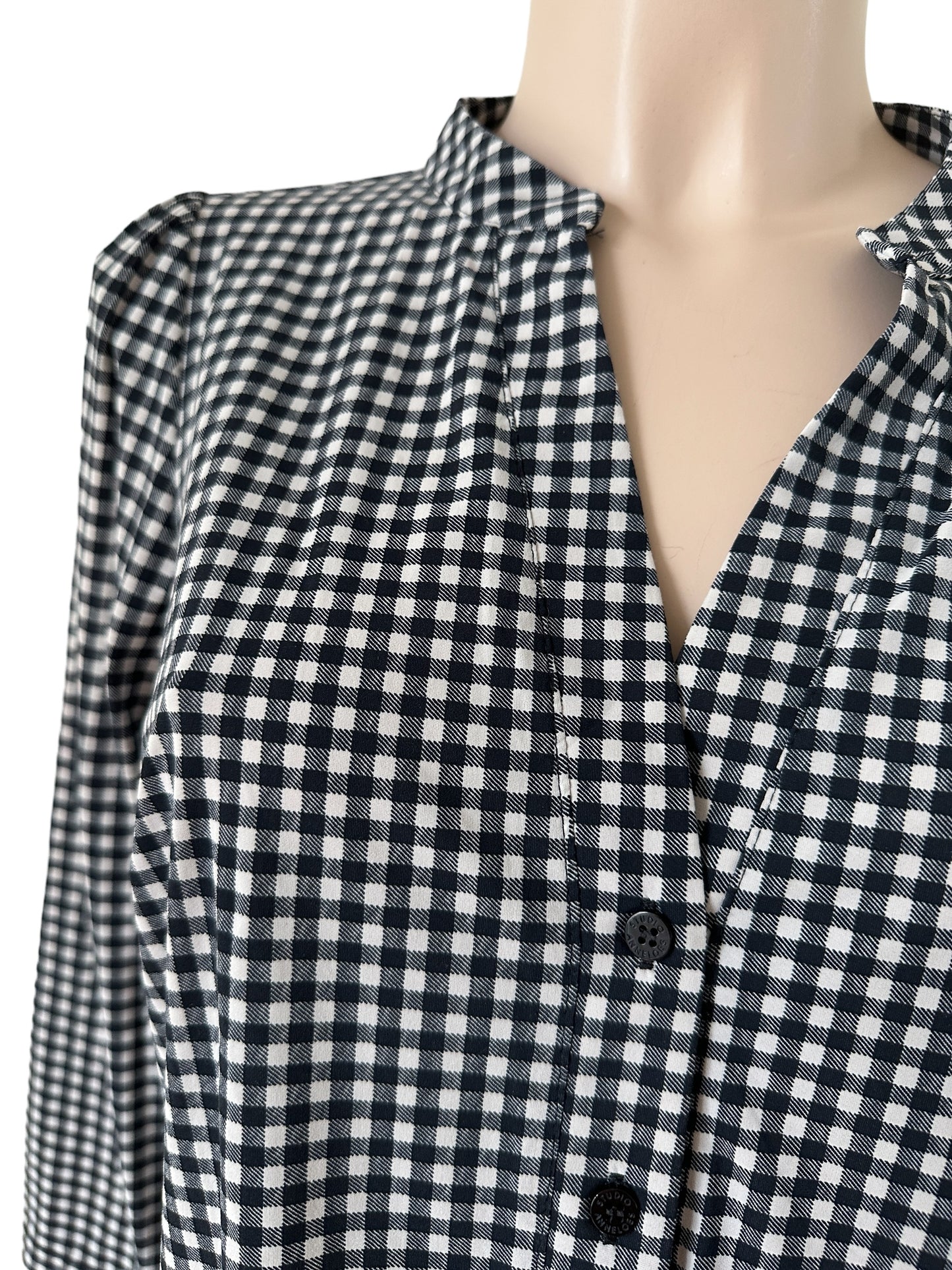 Studio Anneloes blouse zwart wit travel L