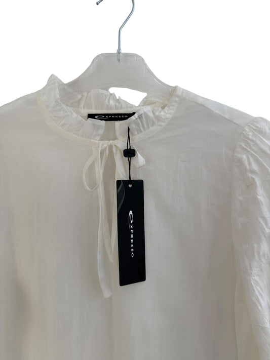 Espresso-Hemd, langärmlig, NEU, Größe S