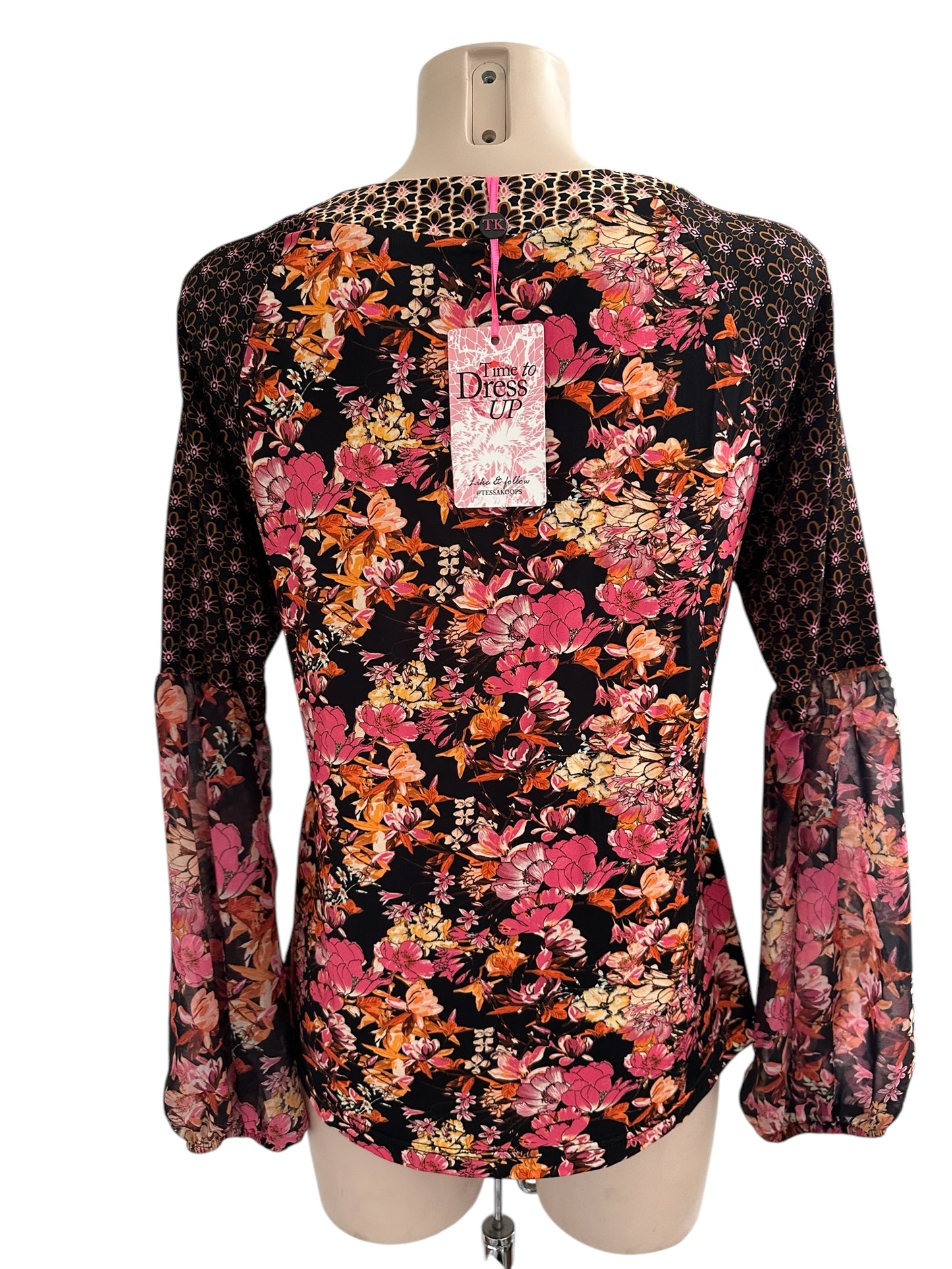 Tessa Koops shirt lange mouw M
