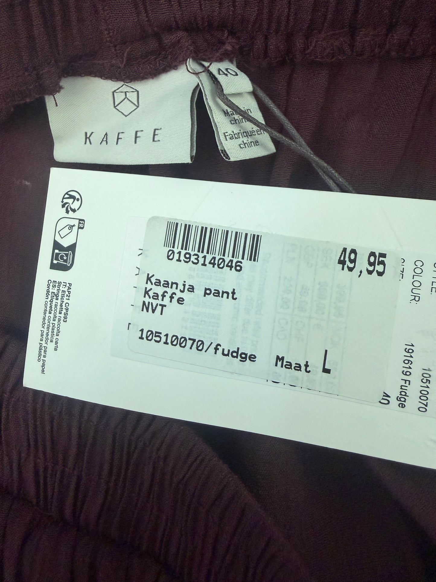 Kaffe broek NIEUW L