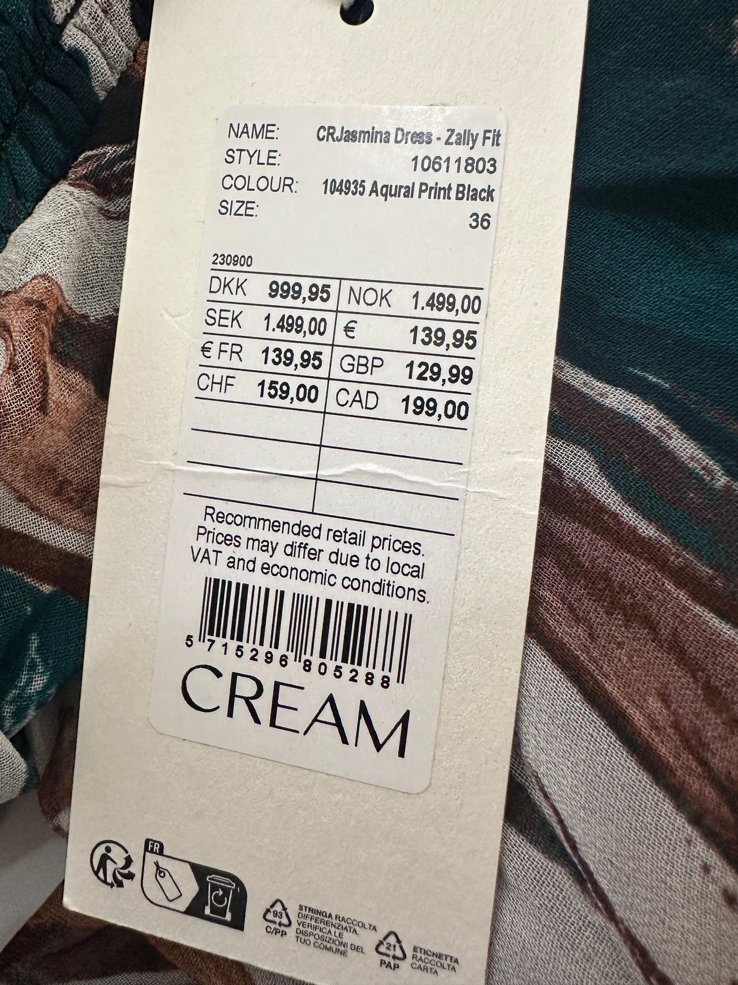 Cream maxi jurk NIEUW S
