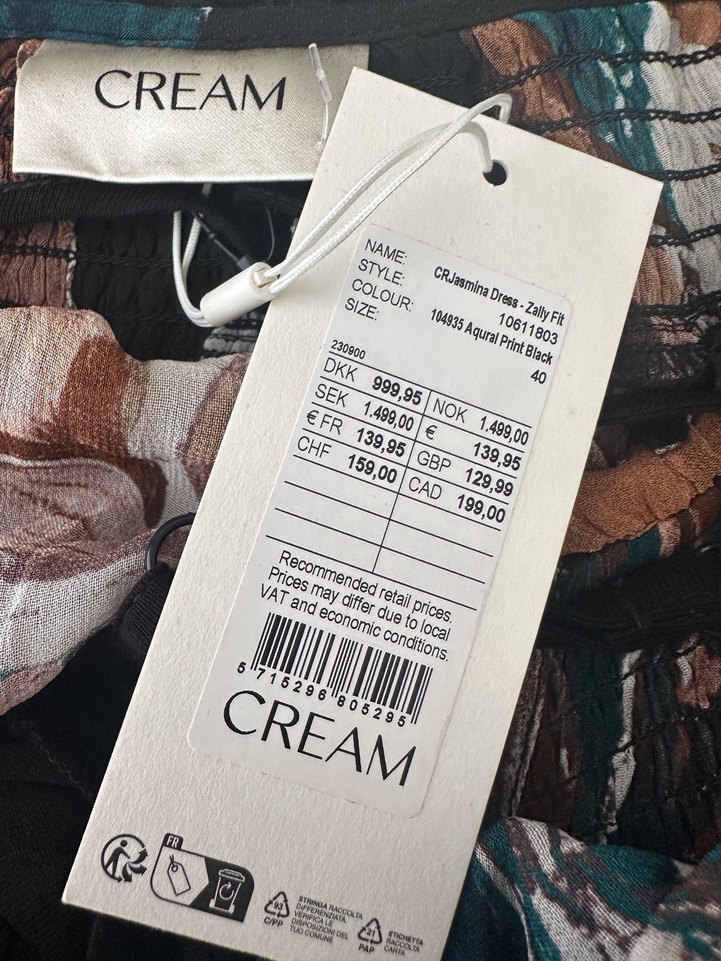 Cream maxi jurk NIEUW L