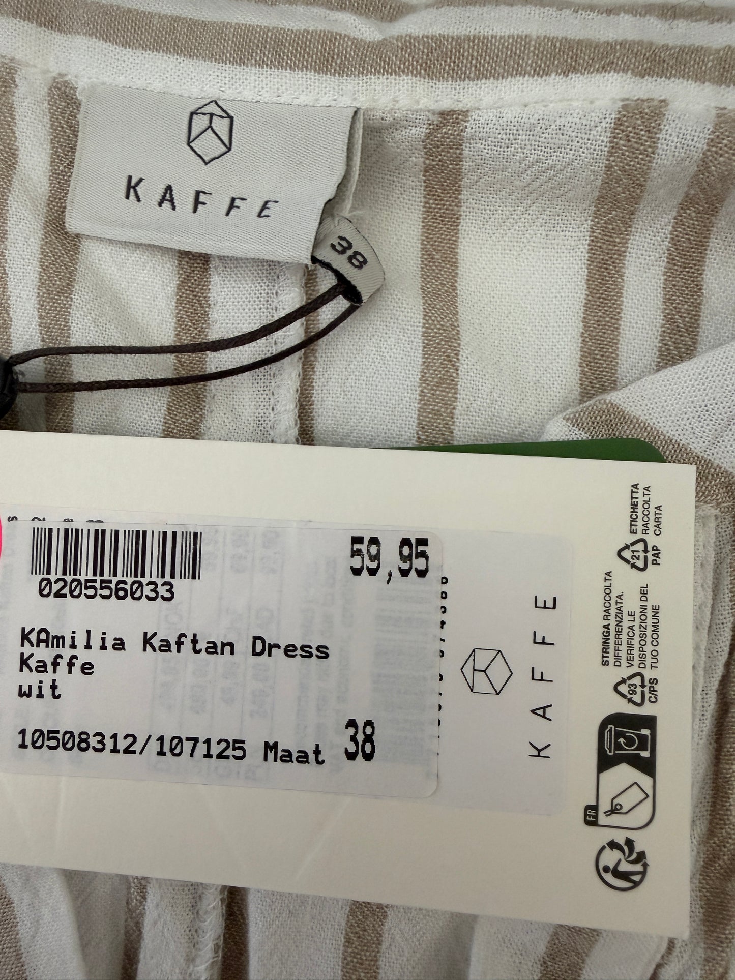 Kaffe jurk NIEUW (meerdere maten)