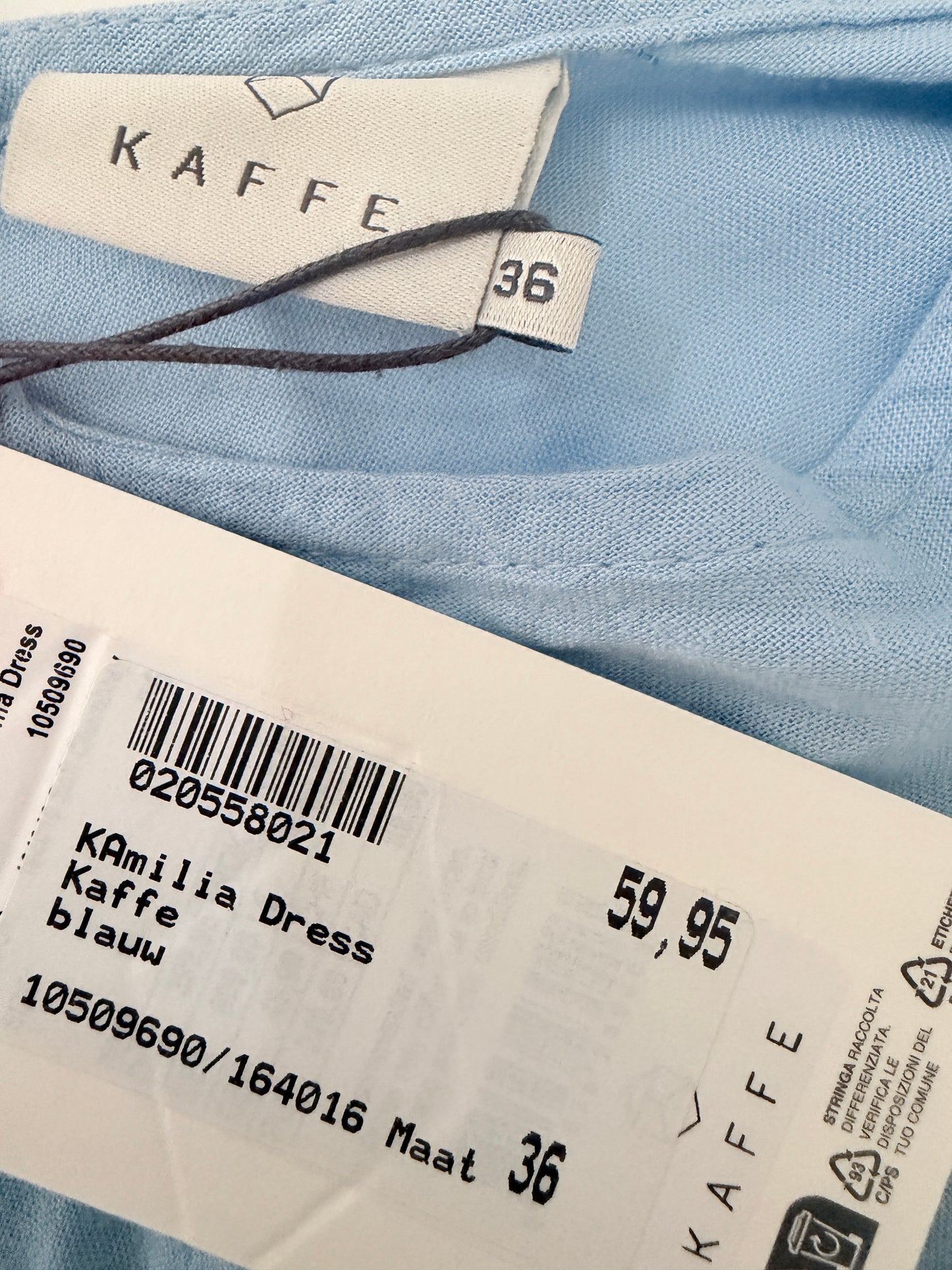 Kaffe jurk NIEUW (meerdere maten)
