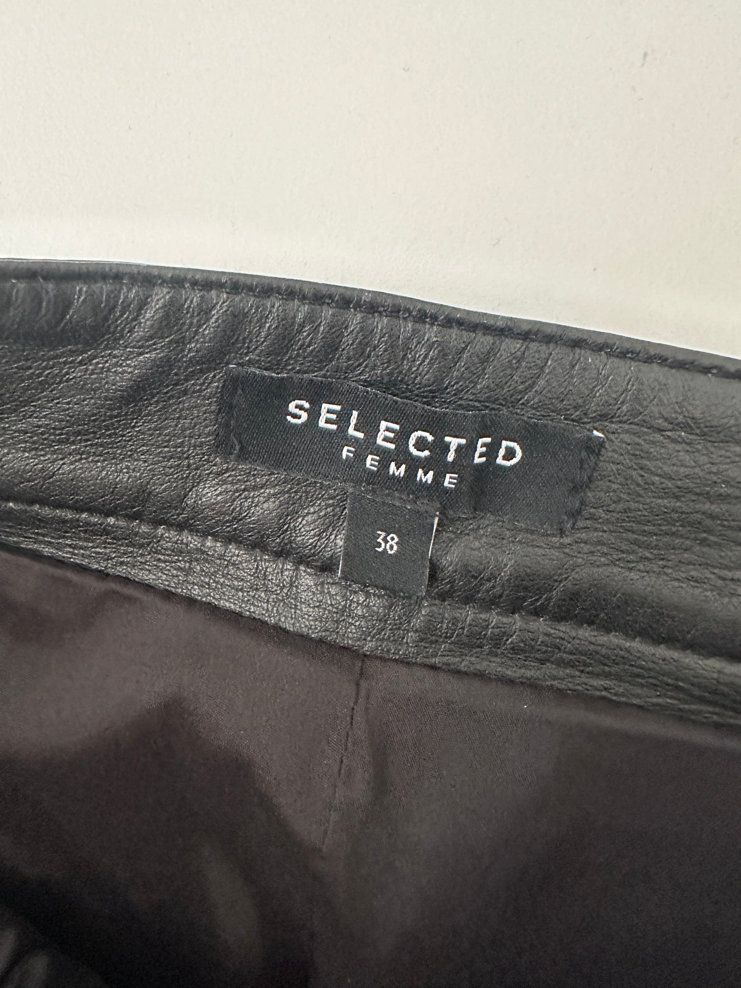 Selected Femme broek leer M