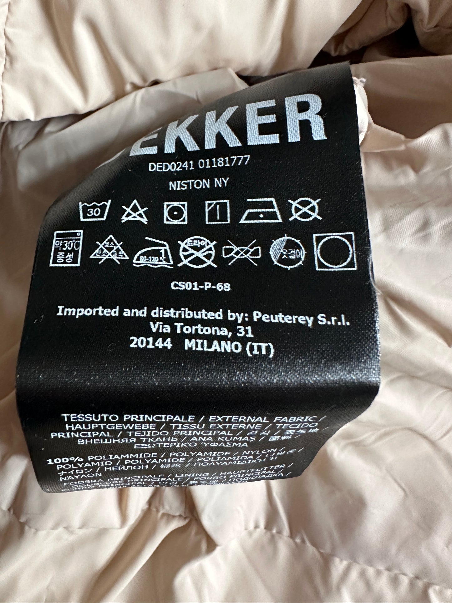 Dekker winterjas M