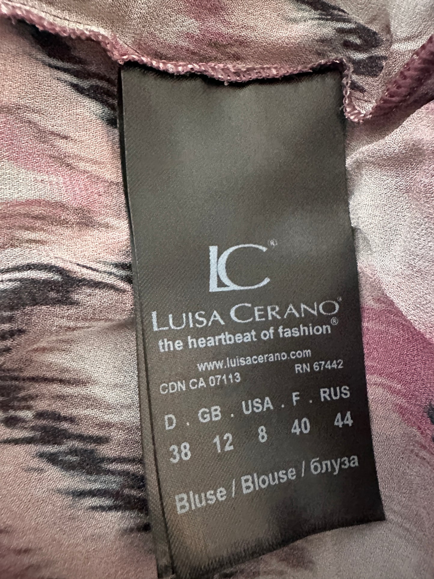 Luisa Cerano shirt lange mouw M