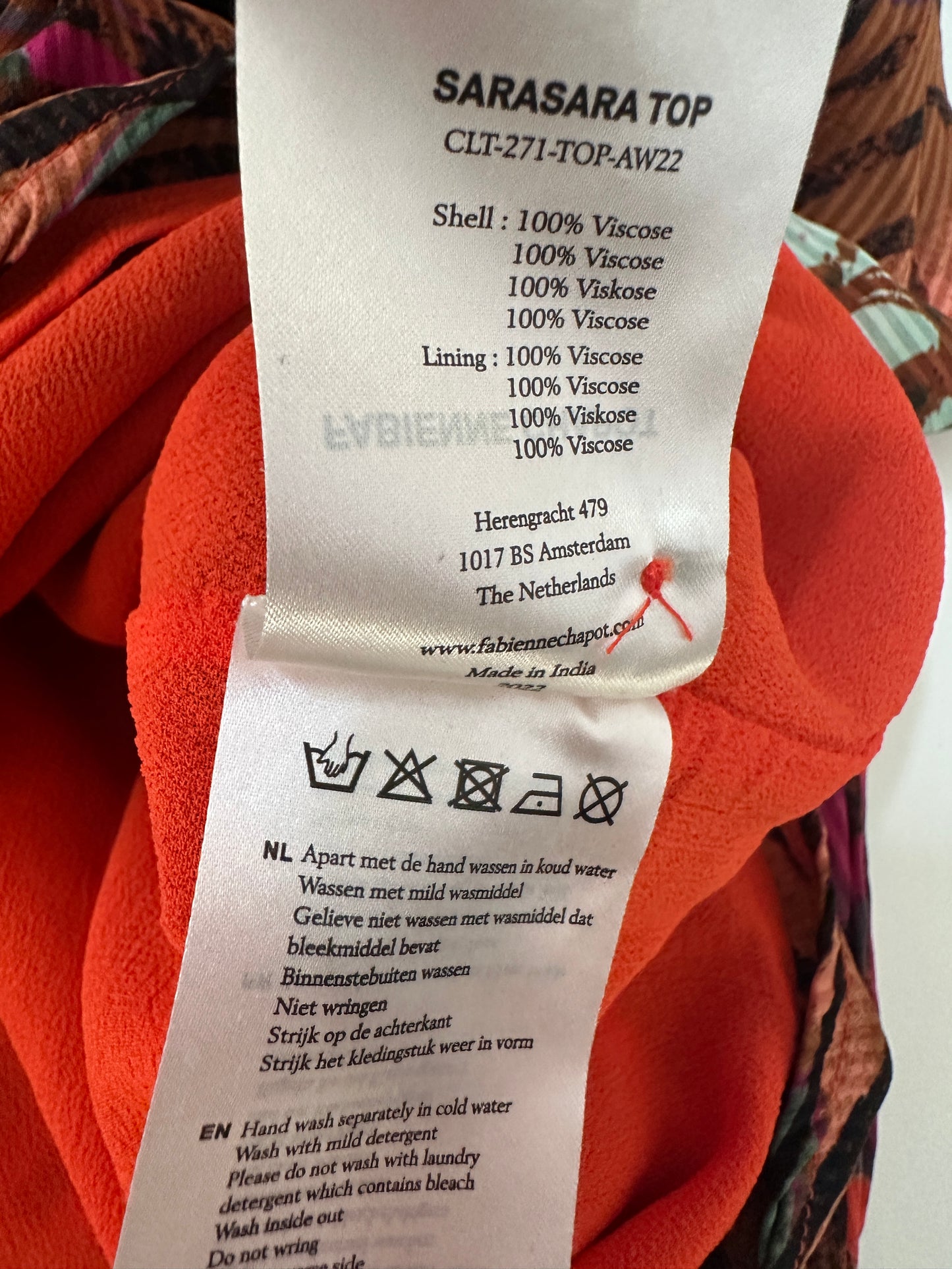 Fabienne Chapot shirt lange mouw XS