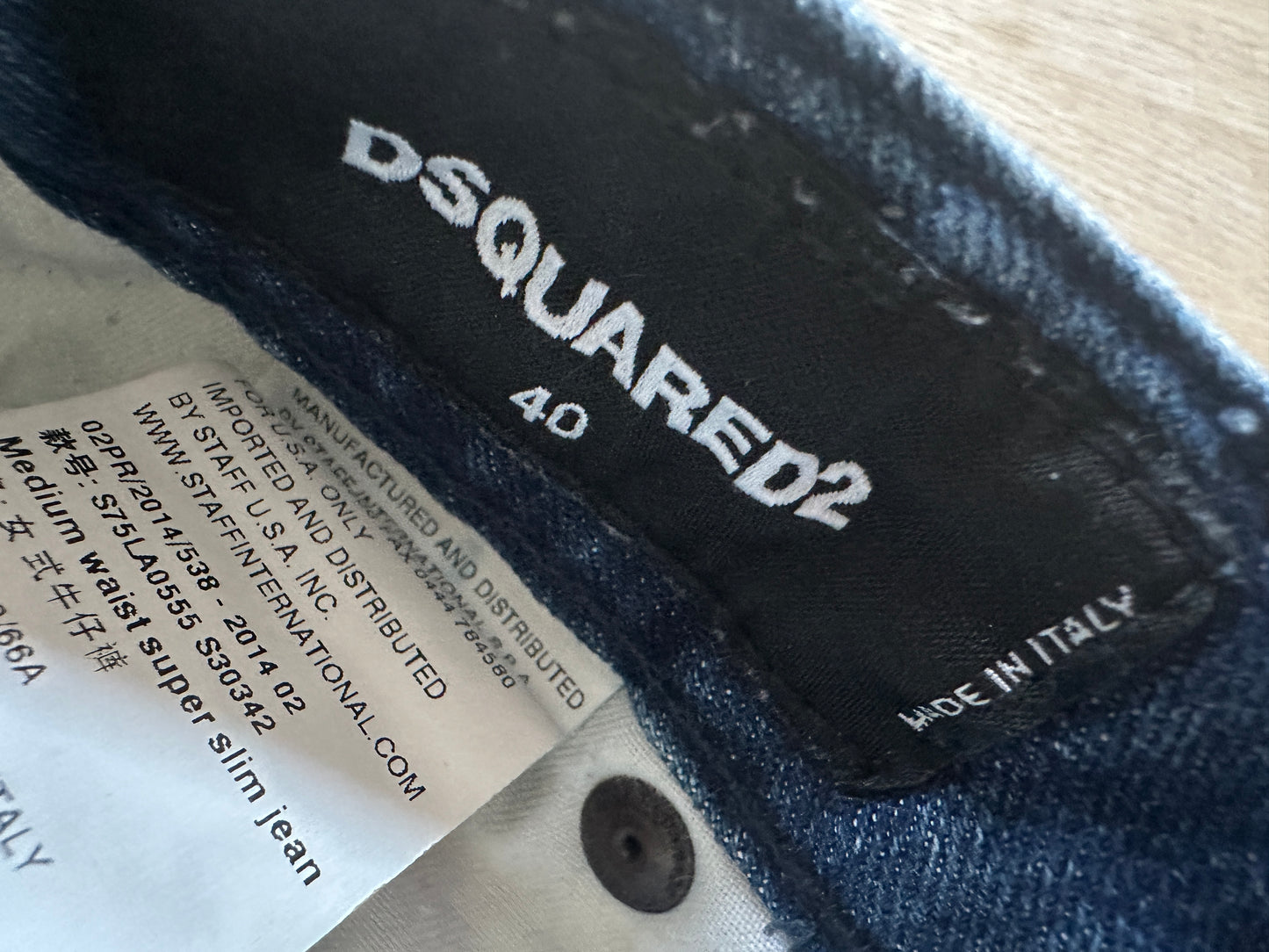 Dsquared spijkerbroek S