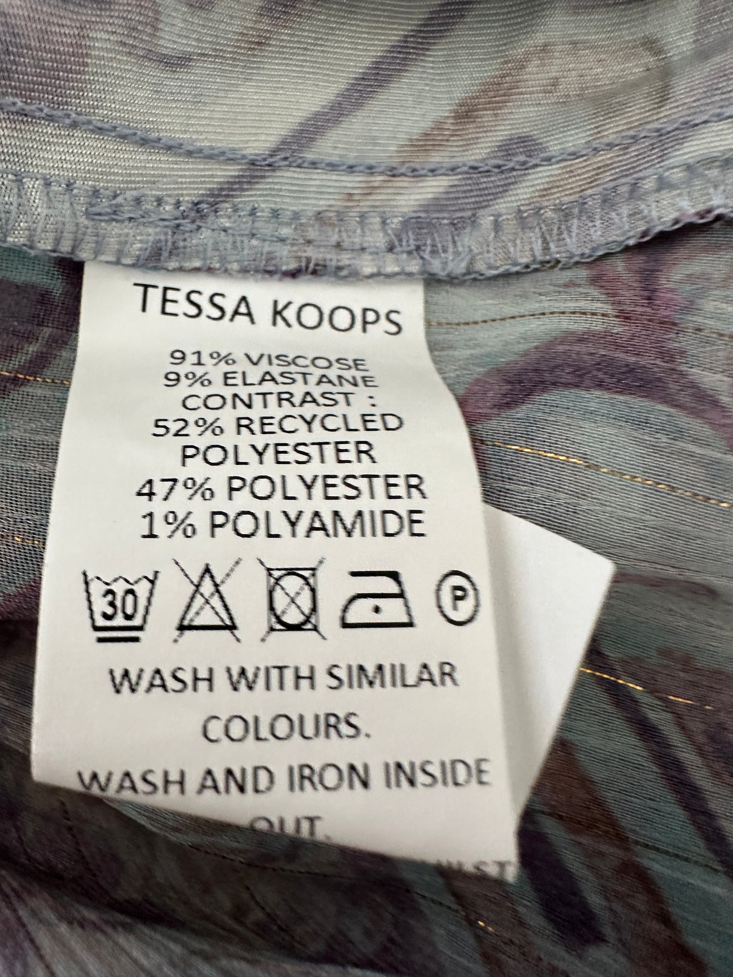 Tessa Koops shirt lange mouw S