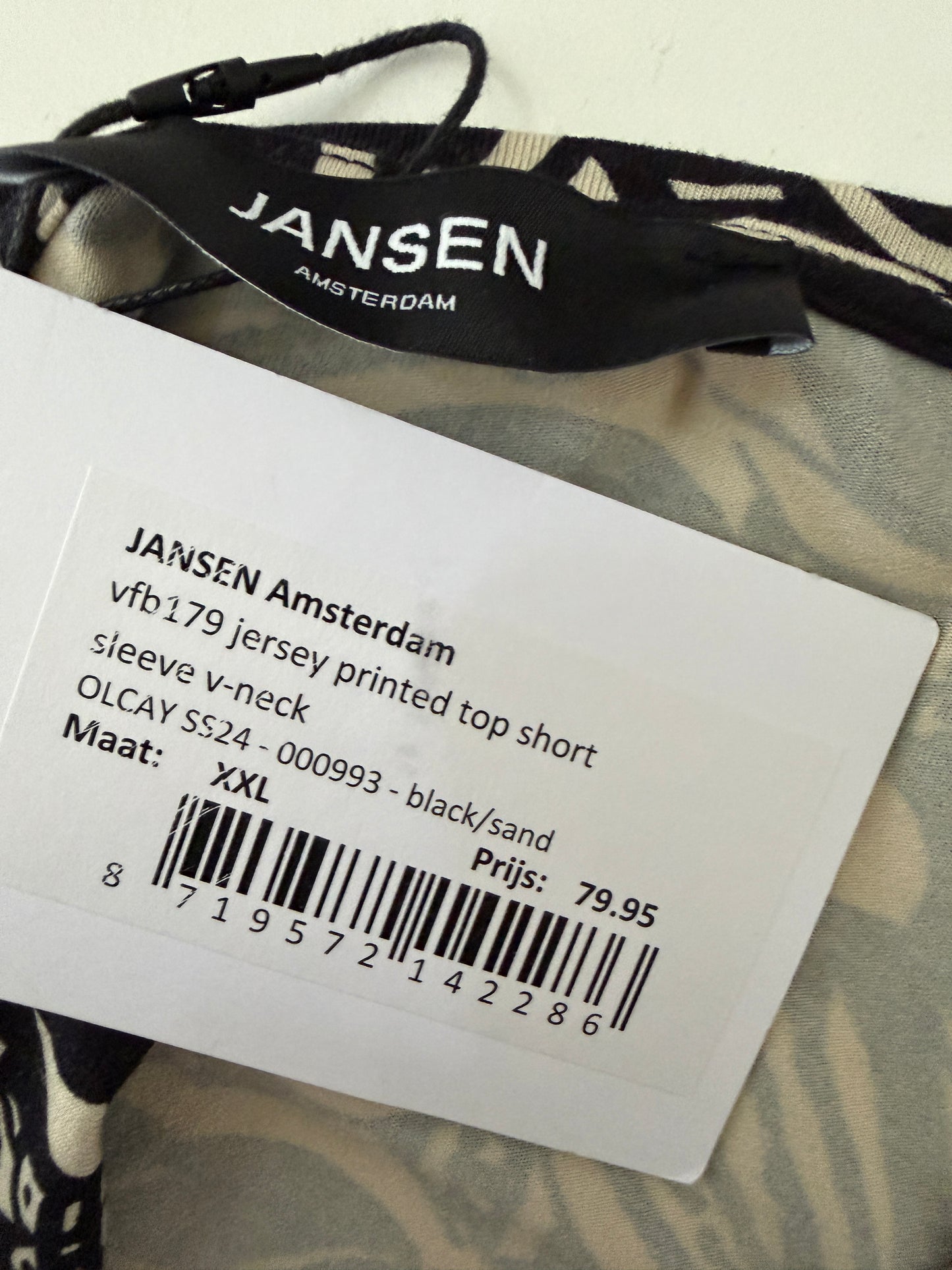 Jansen Amsterdam shirt NIEUW XXL