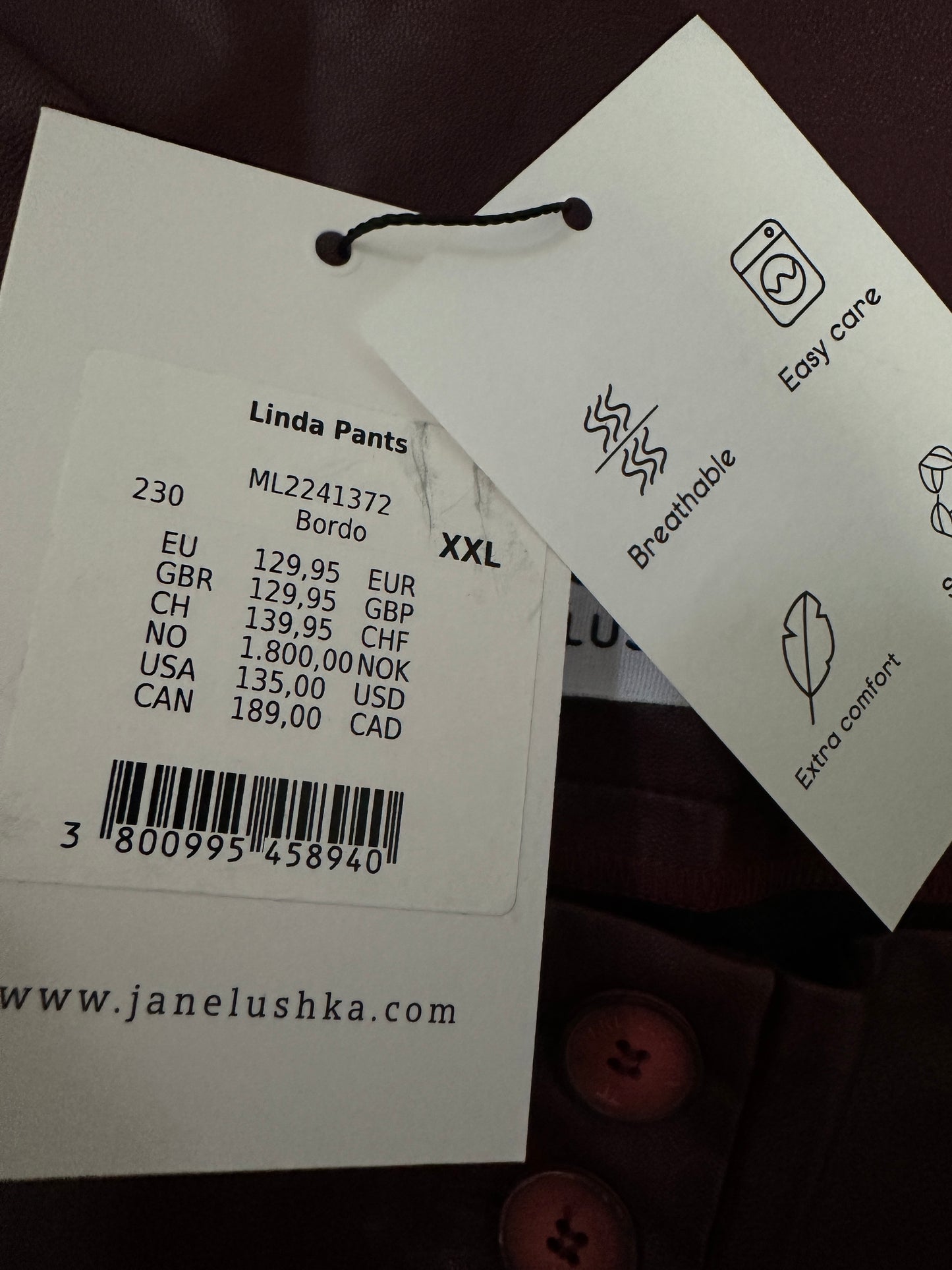 Jane Lushka broek NIEUW (meerdere maten)