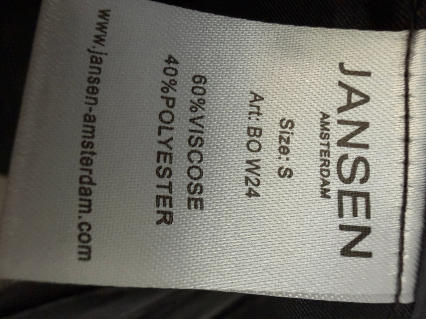 Jansen Amsterdam shirt lange mouw NIEUW S