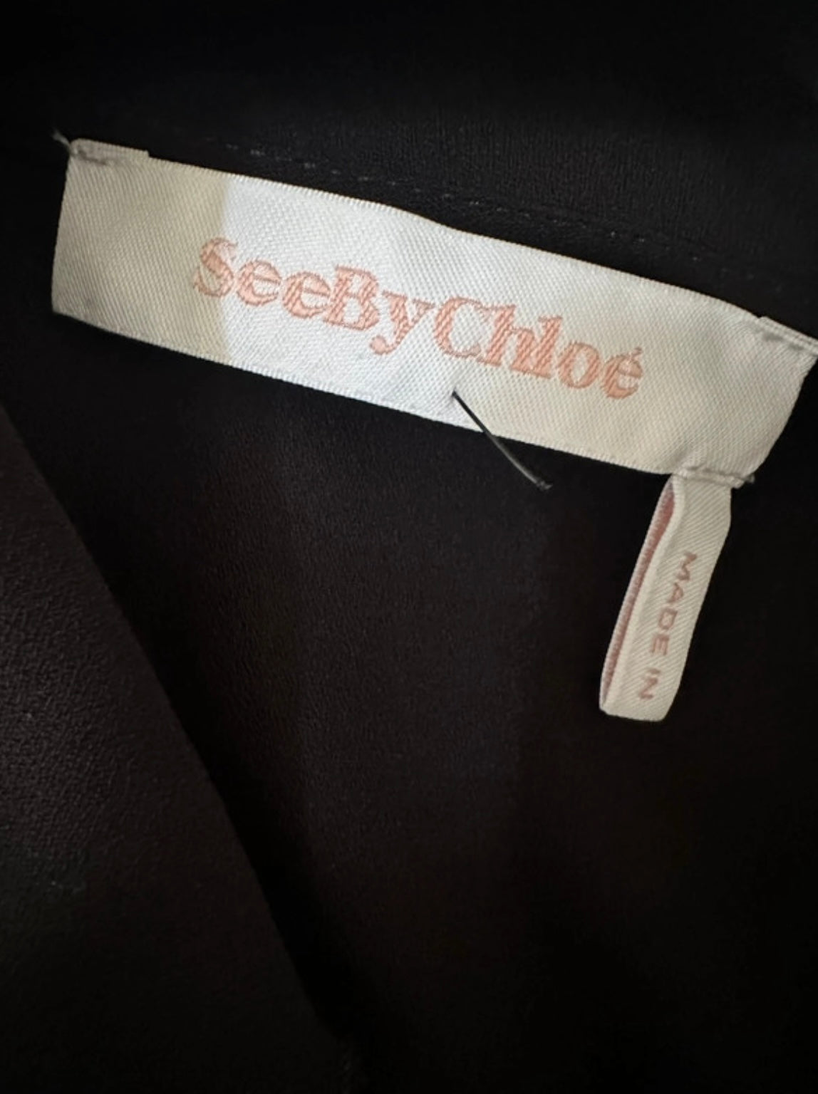 See by Chloe shirt lange mouw S
