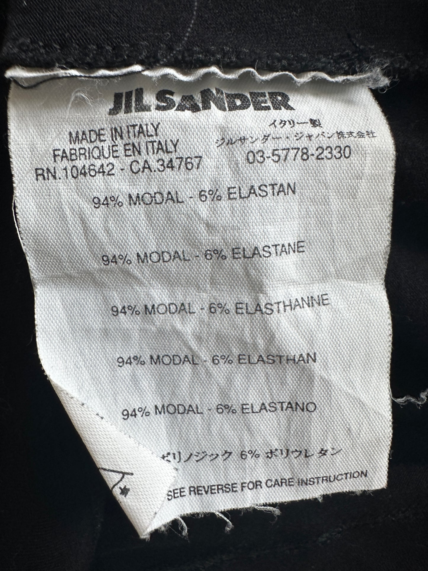 Jil Sander shirt lange mouw M