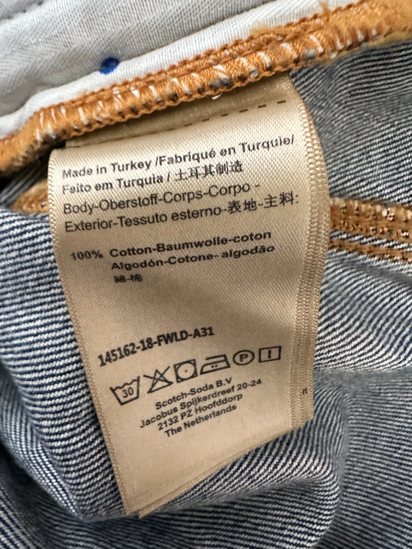Scotch en Soda spijkervest XS