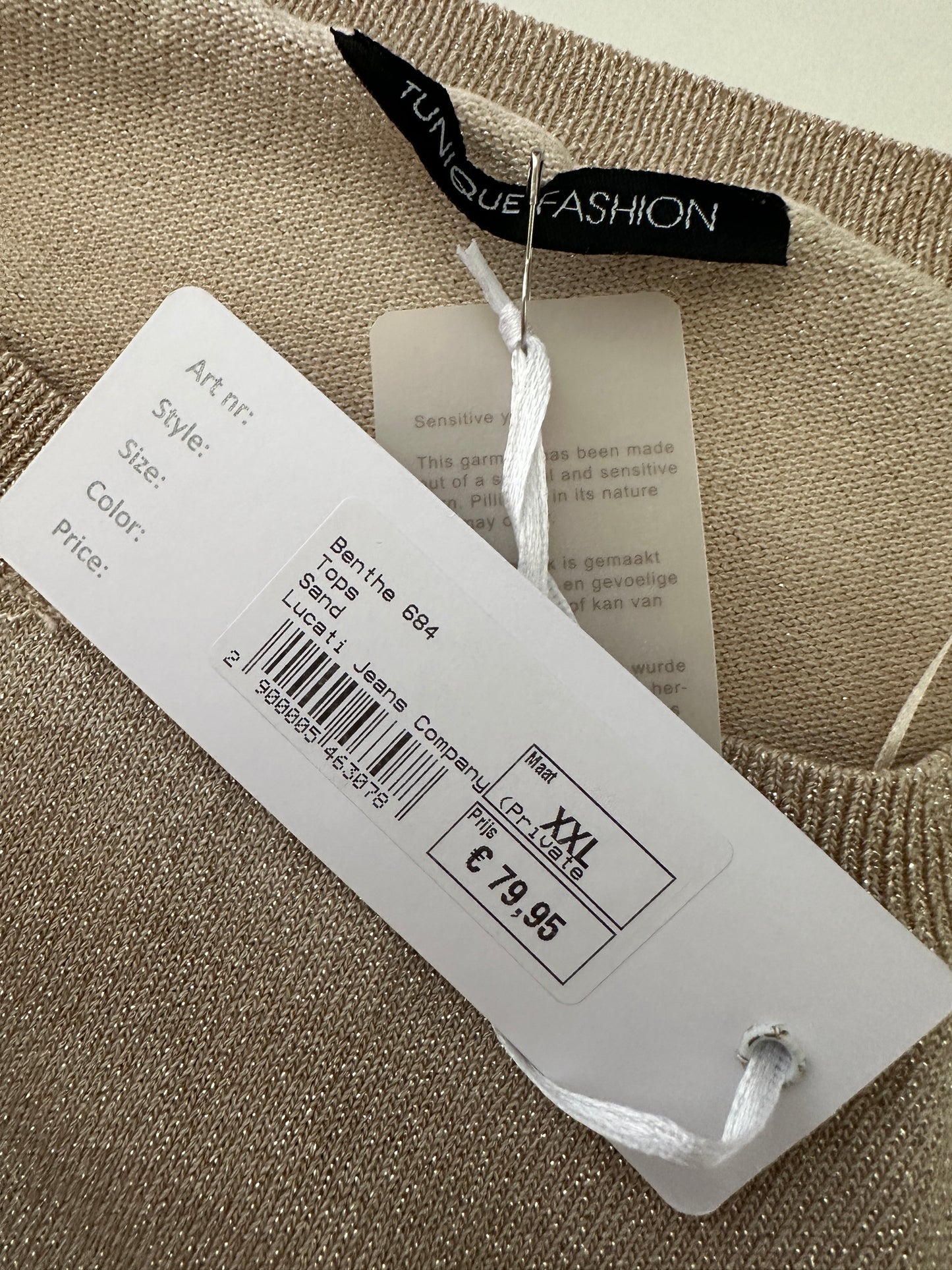 Tunique Fashion shirt NIEUW XXL