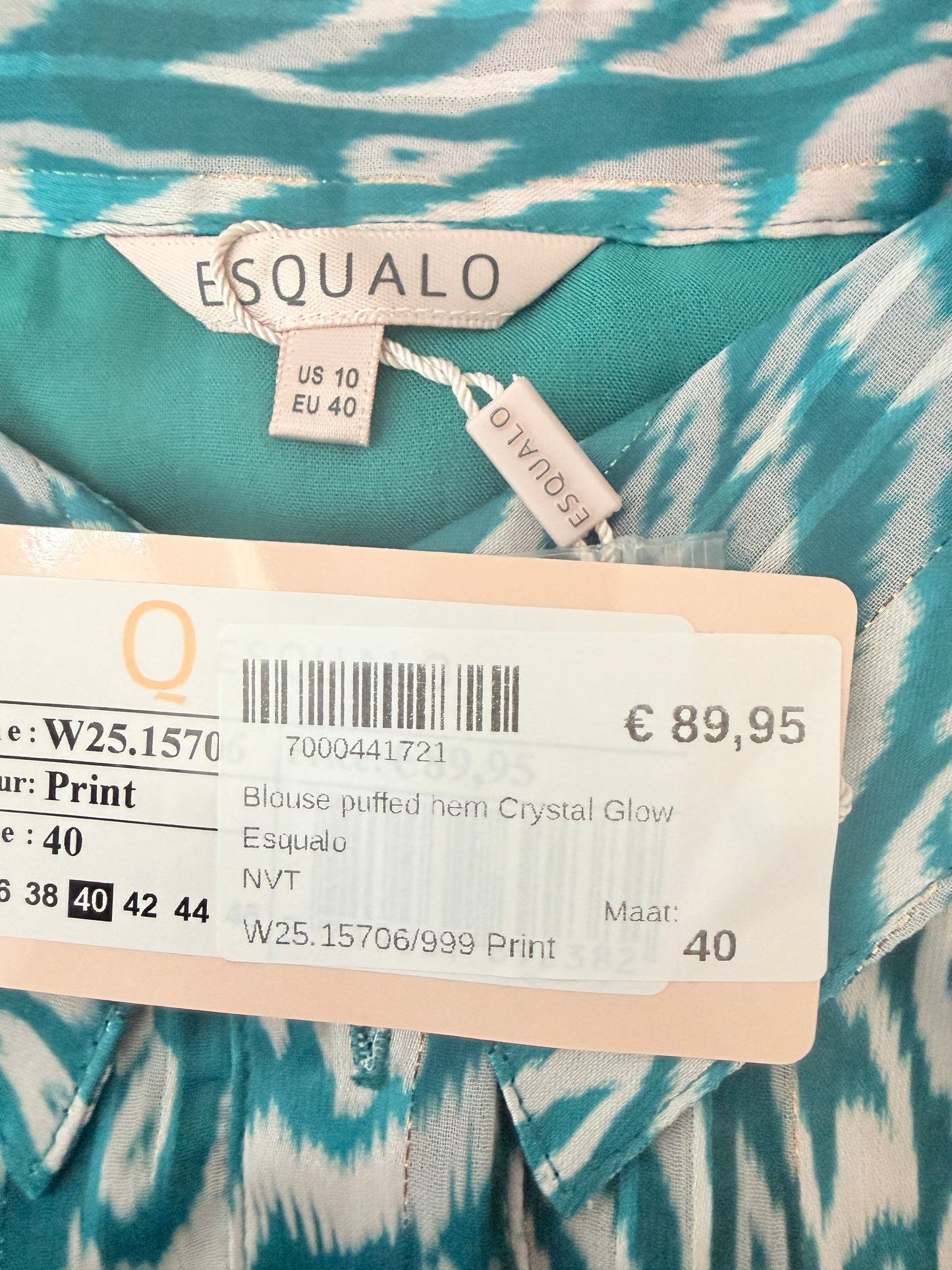 Esqualo shirt lange mouw NIEUW L