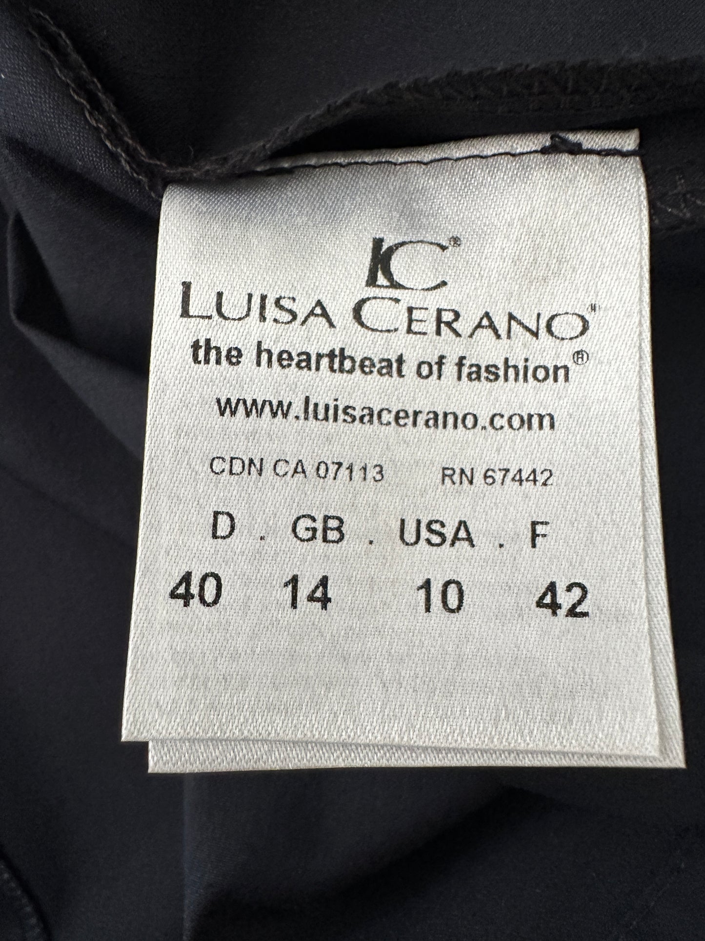 Luisa Cerano dress, size M