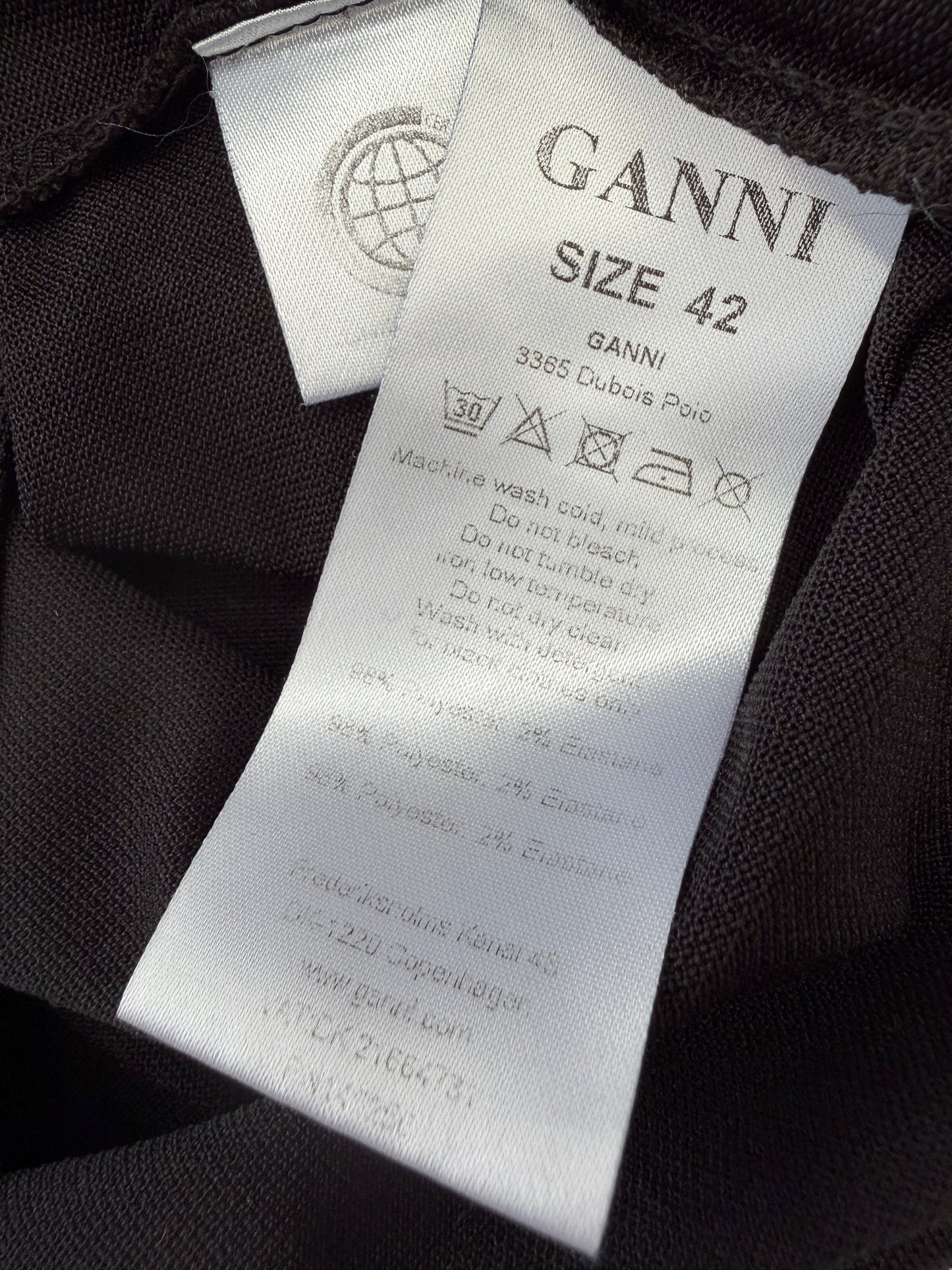 Ganni shirt lange mouw L