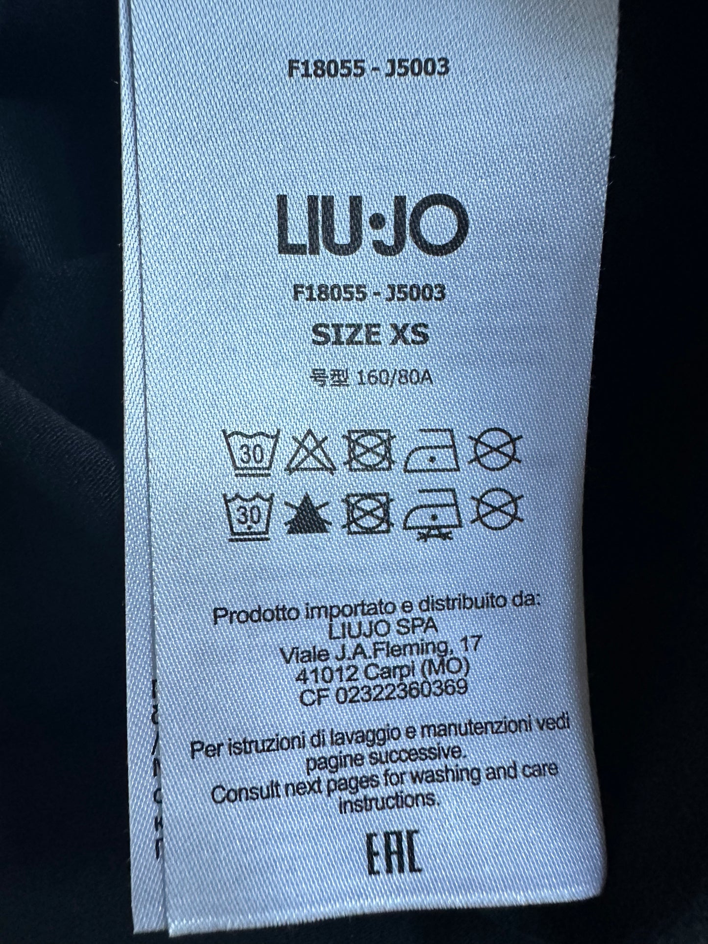 Liu Jo top zwart XS