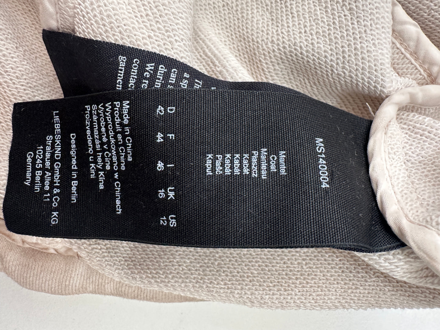 Liebeskind vest XL