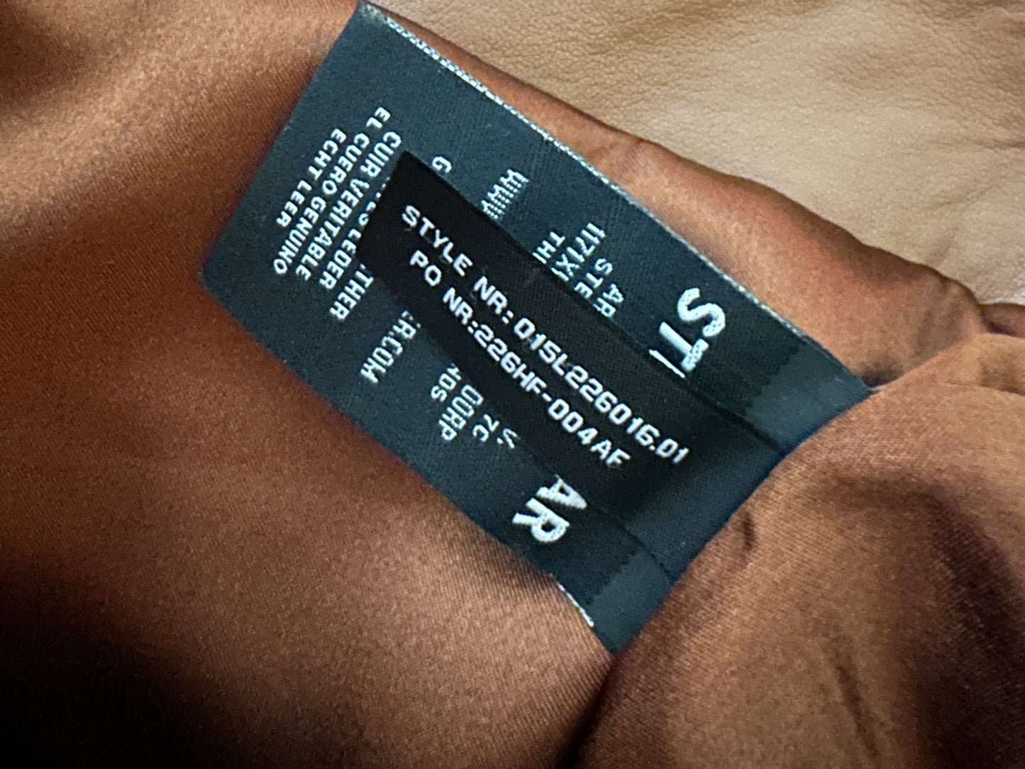Studio Ar Arma broek leer bruin L