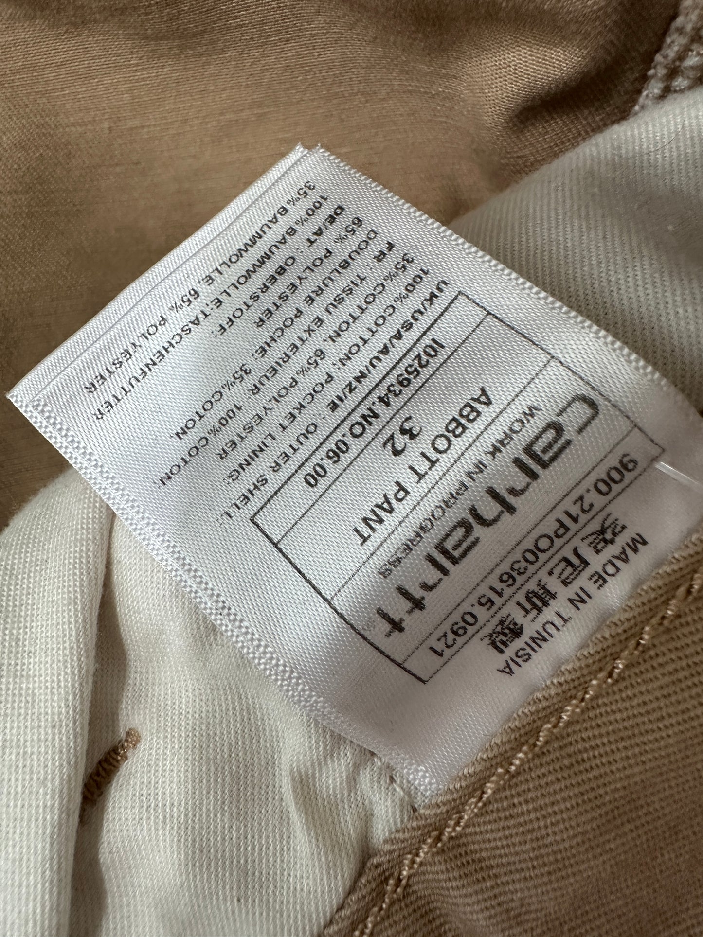 Carhartt broek 32