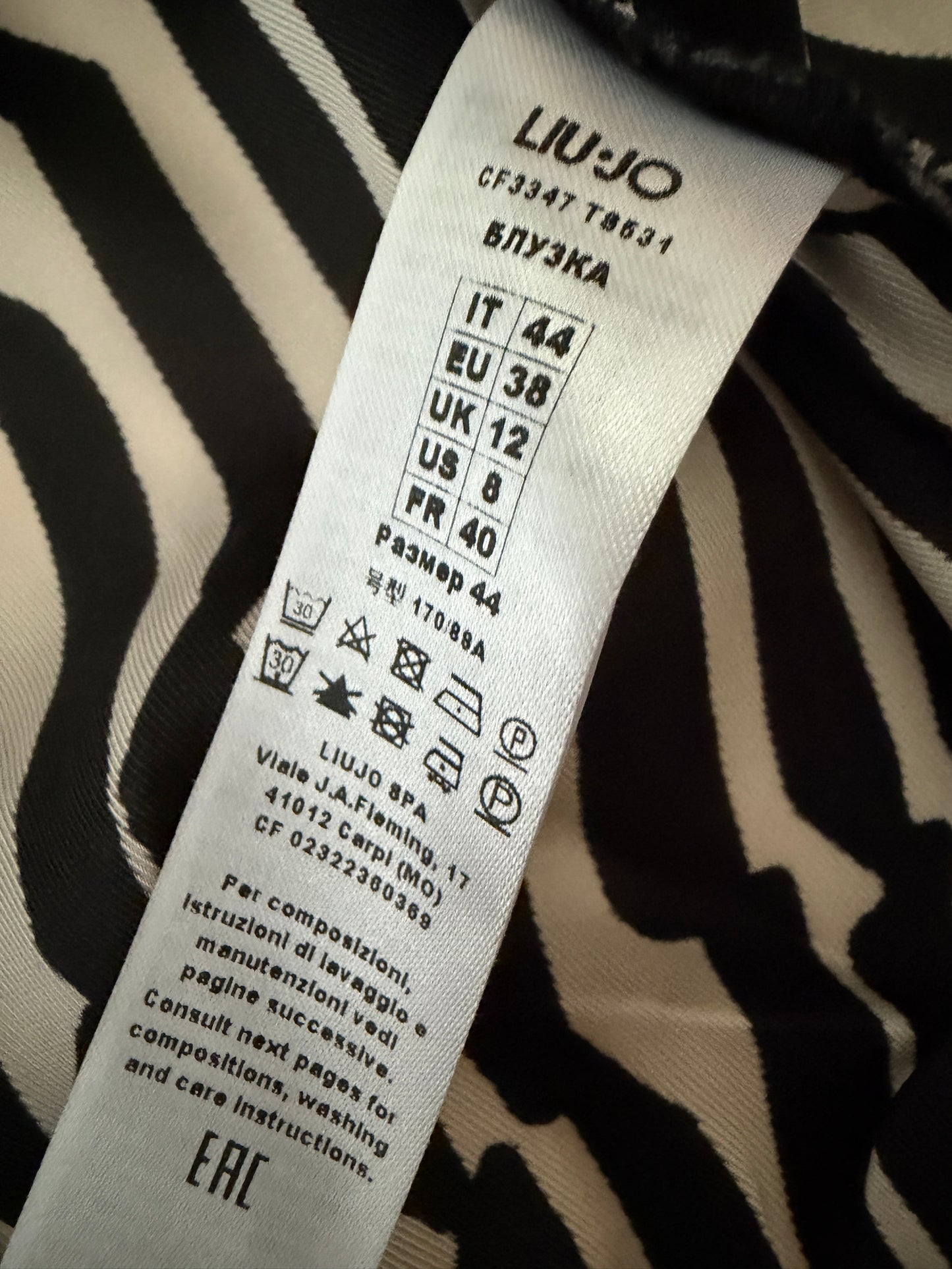 Liu Jo shirt lange mouw M