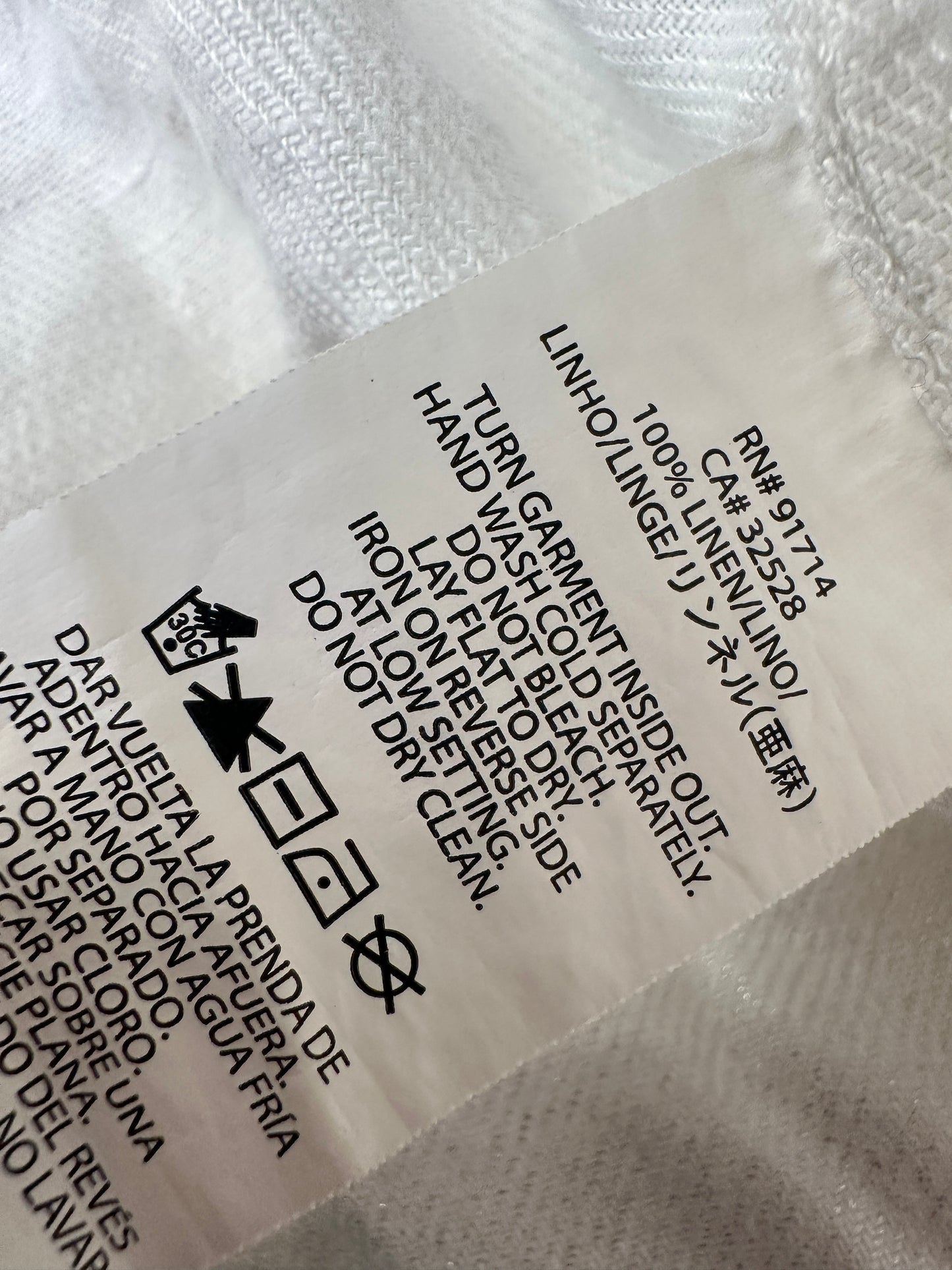 Armani vest linnen M