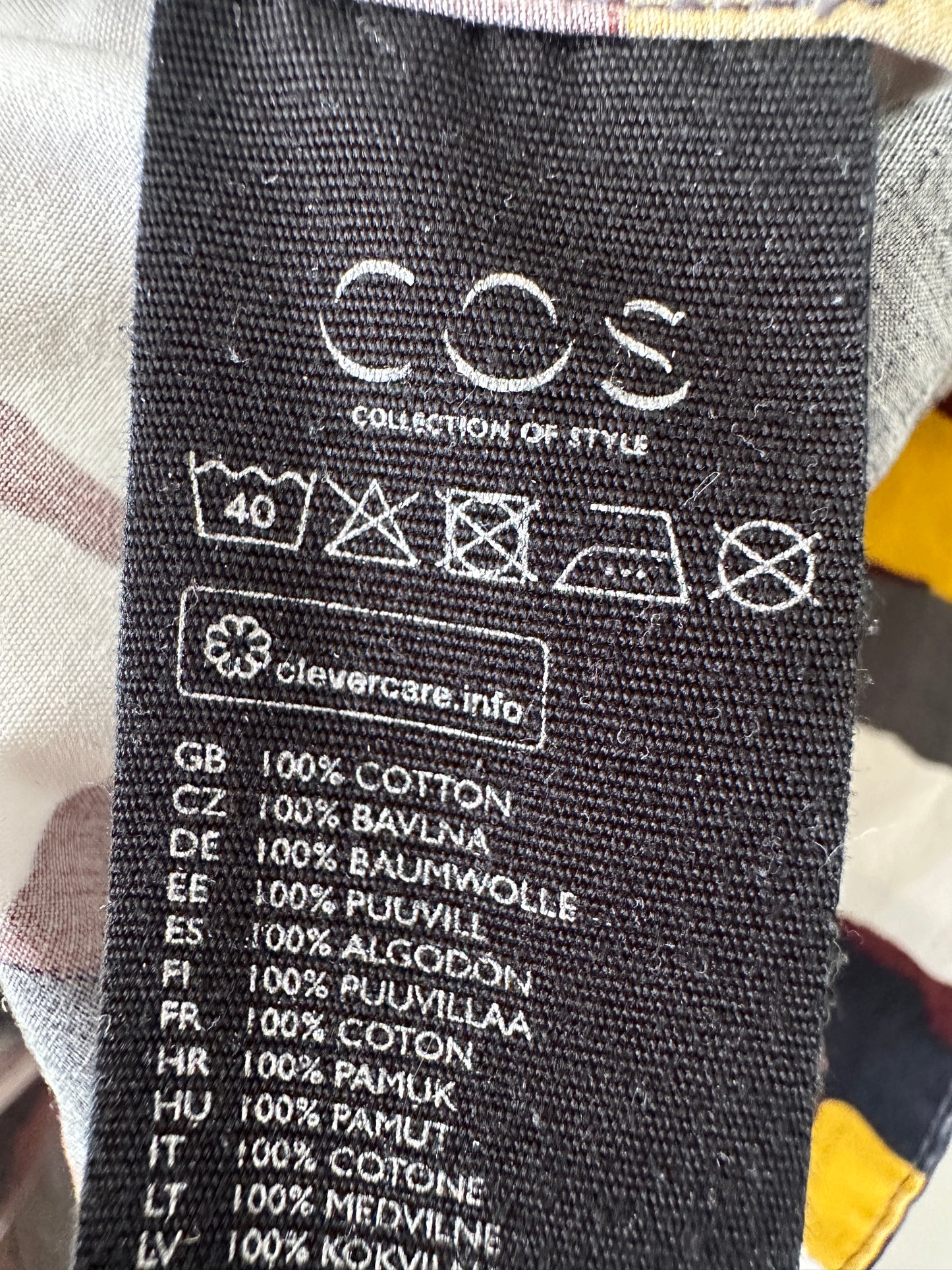 COS shirt lange mouw M