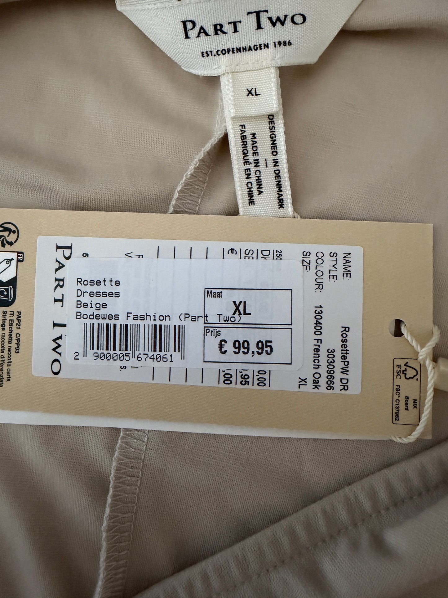 Part Two jurk NIEUW M