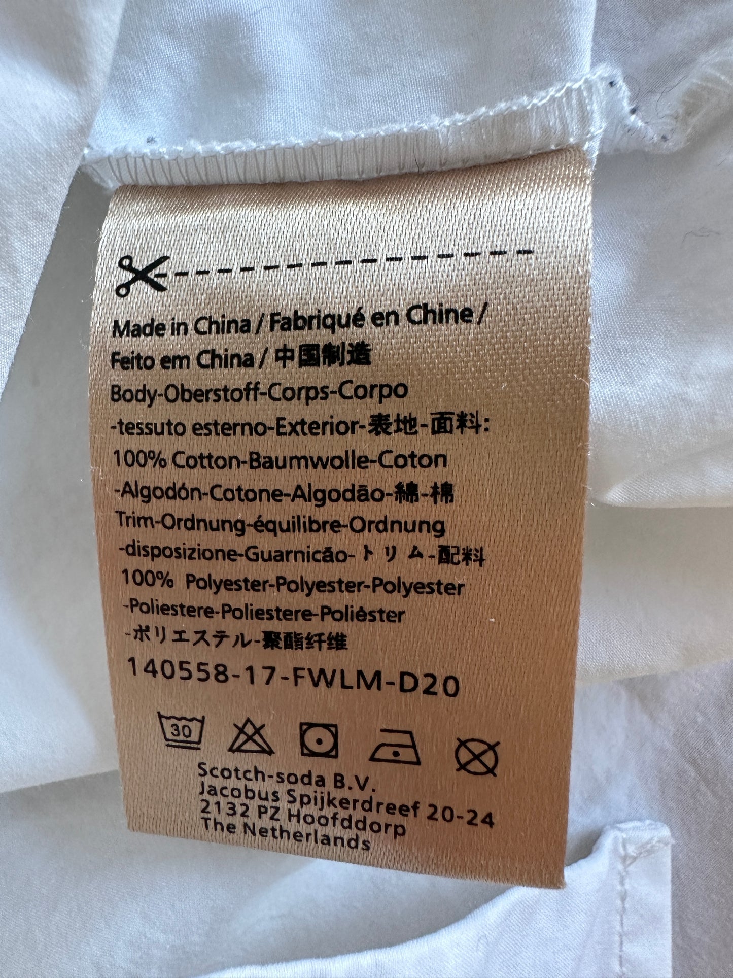 Bluse mit Scotch-and-Soda-Motiv, Größe S