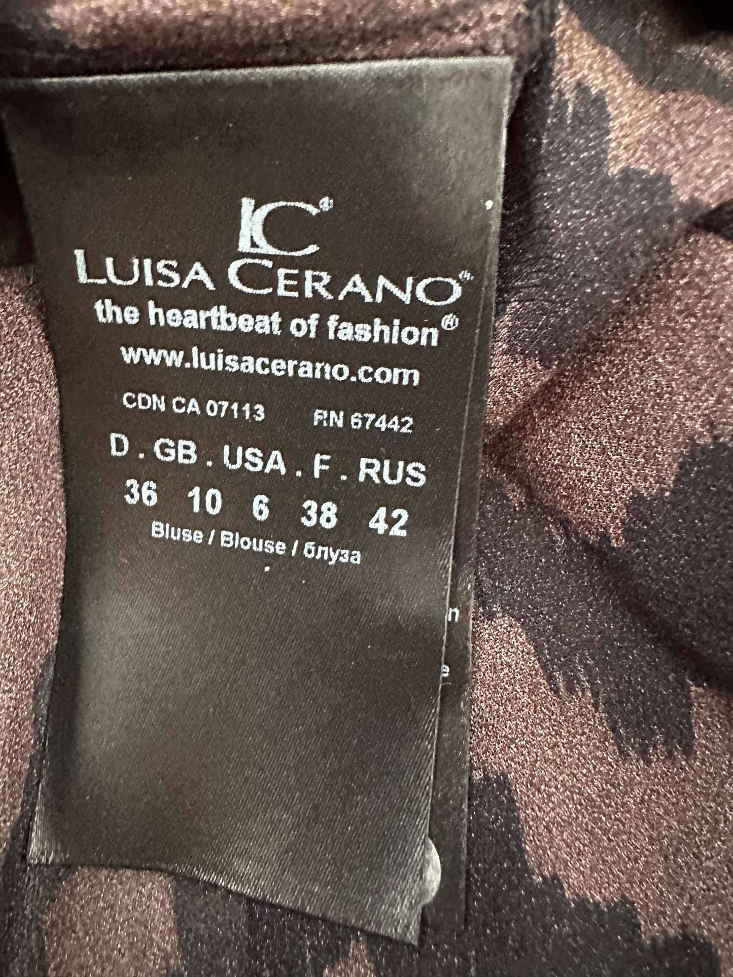 Luisa Cerano shirt lange mouw S