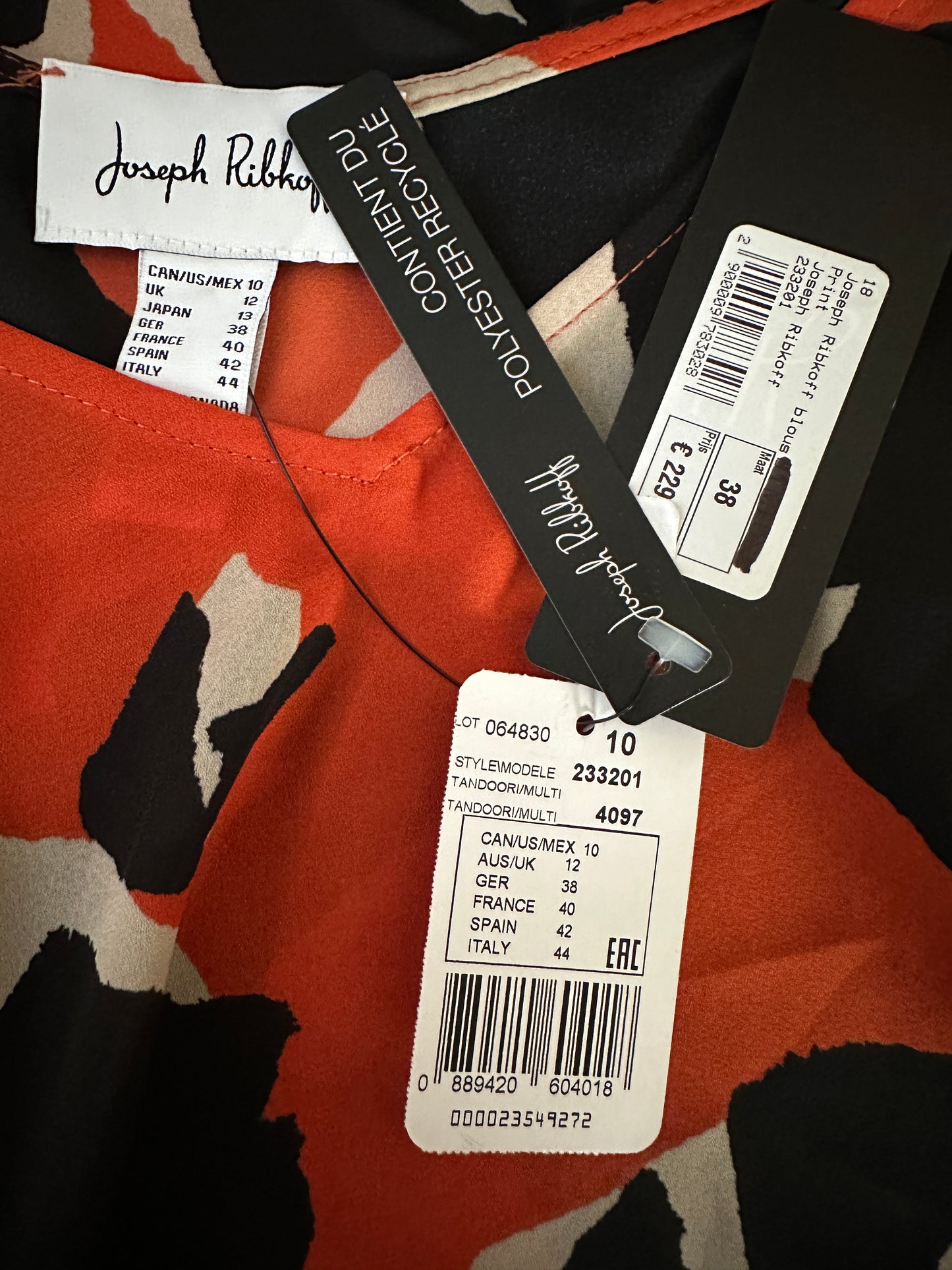 Joseph Ribkoff shirt lange mouw M