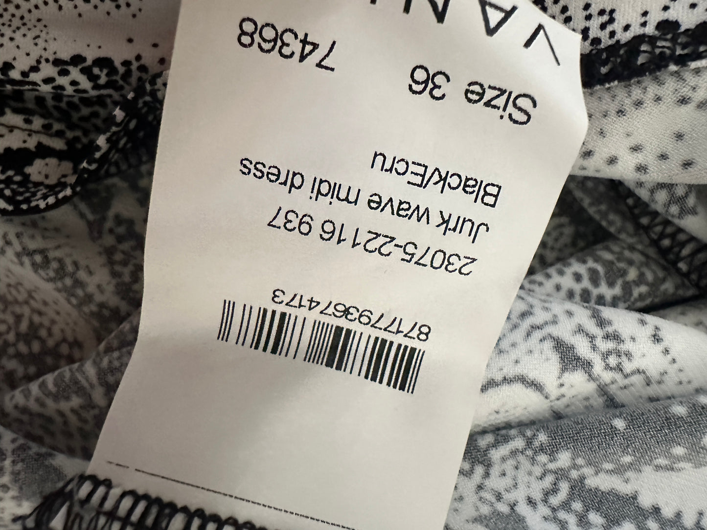 Vanilia maxi jurk S