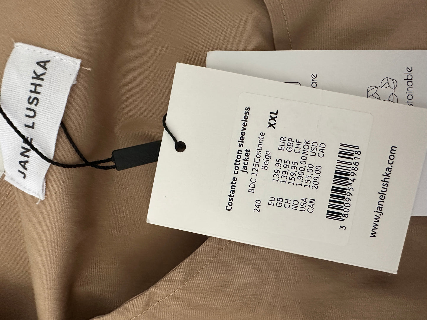 Jane Lushka vest XXl