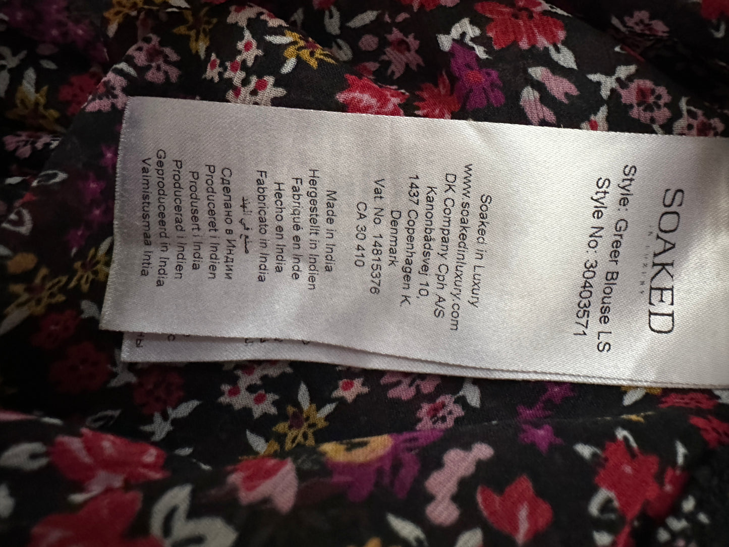 Soaked in Luxury shirt lange mouw S