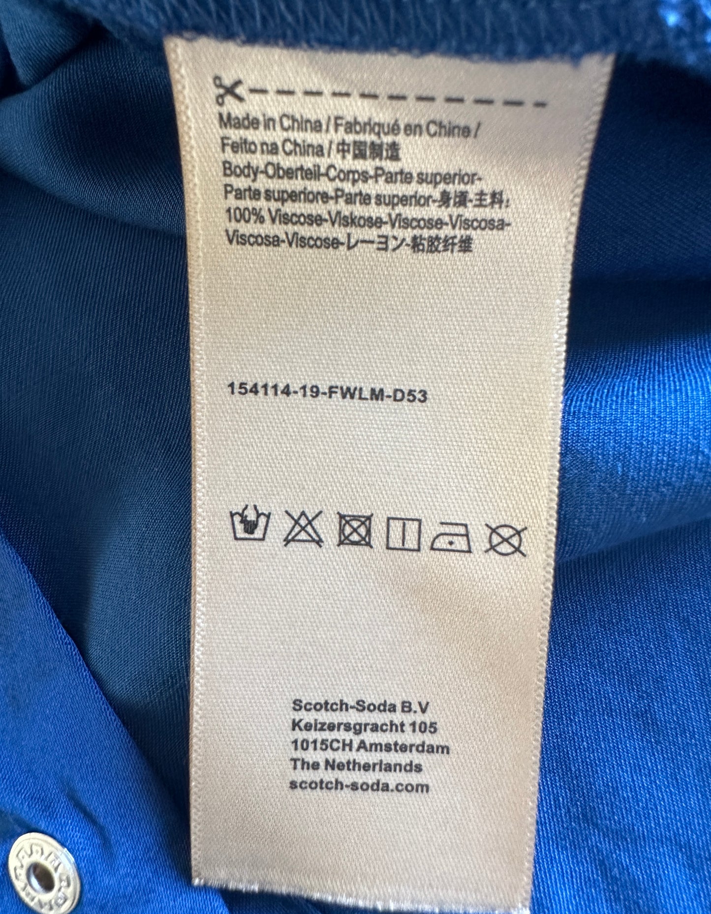 Scotch en Soda shirt lange mouw S