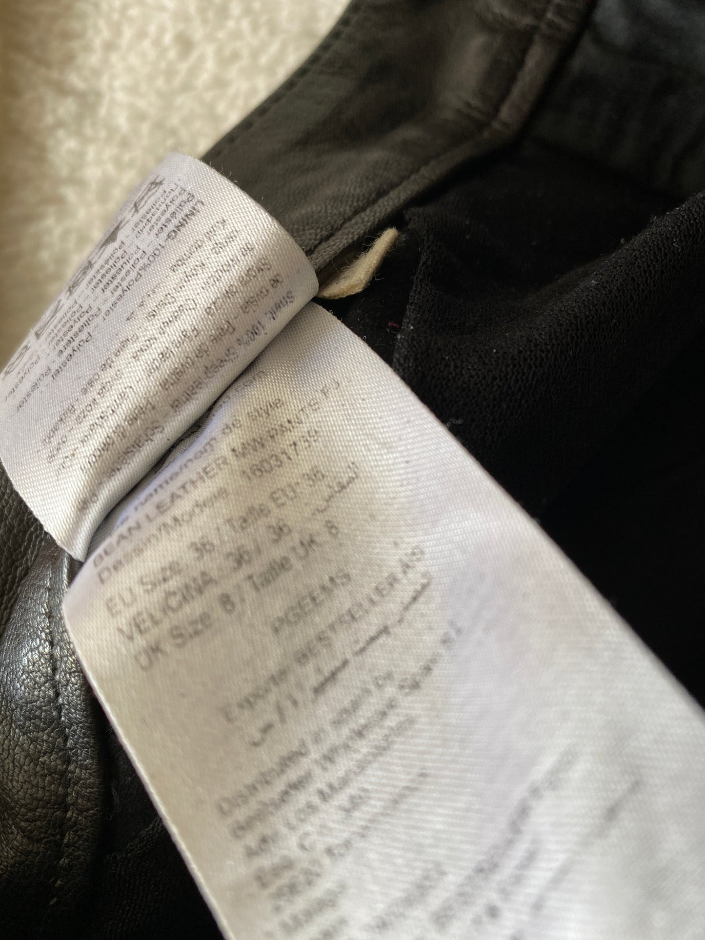 Selected Femme broek leer S