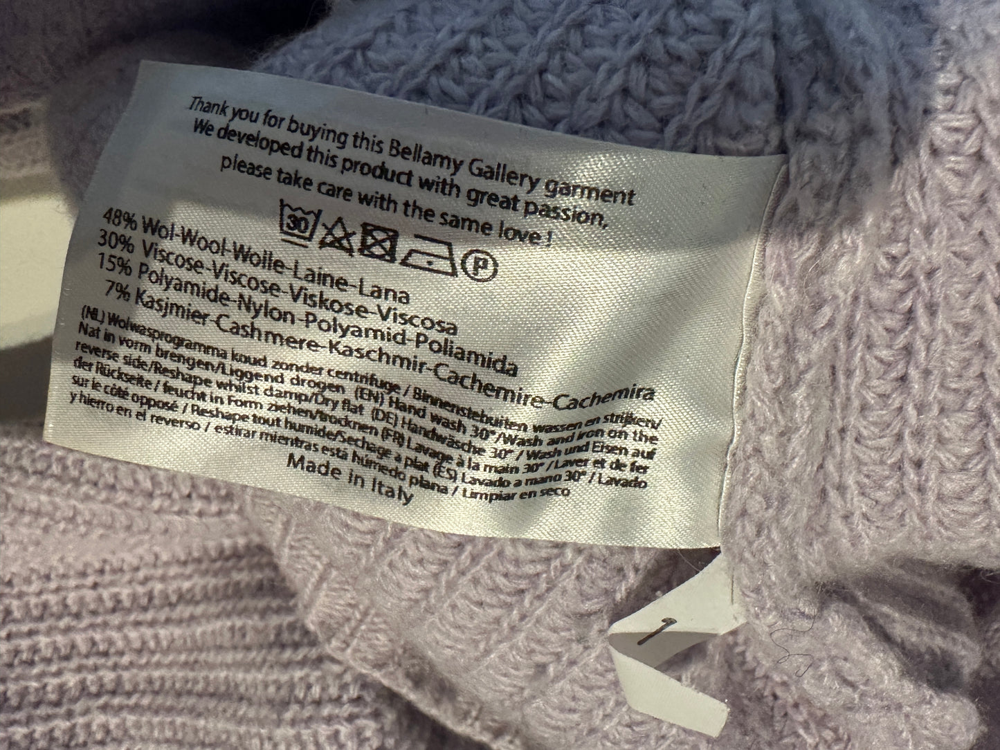Bellamy trui S