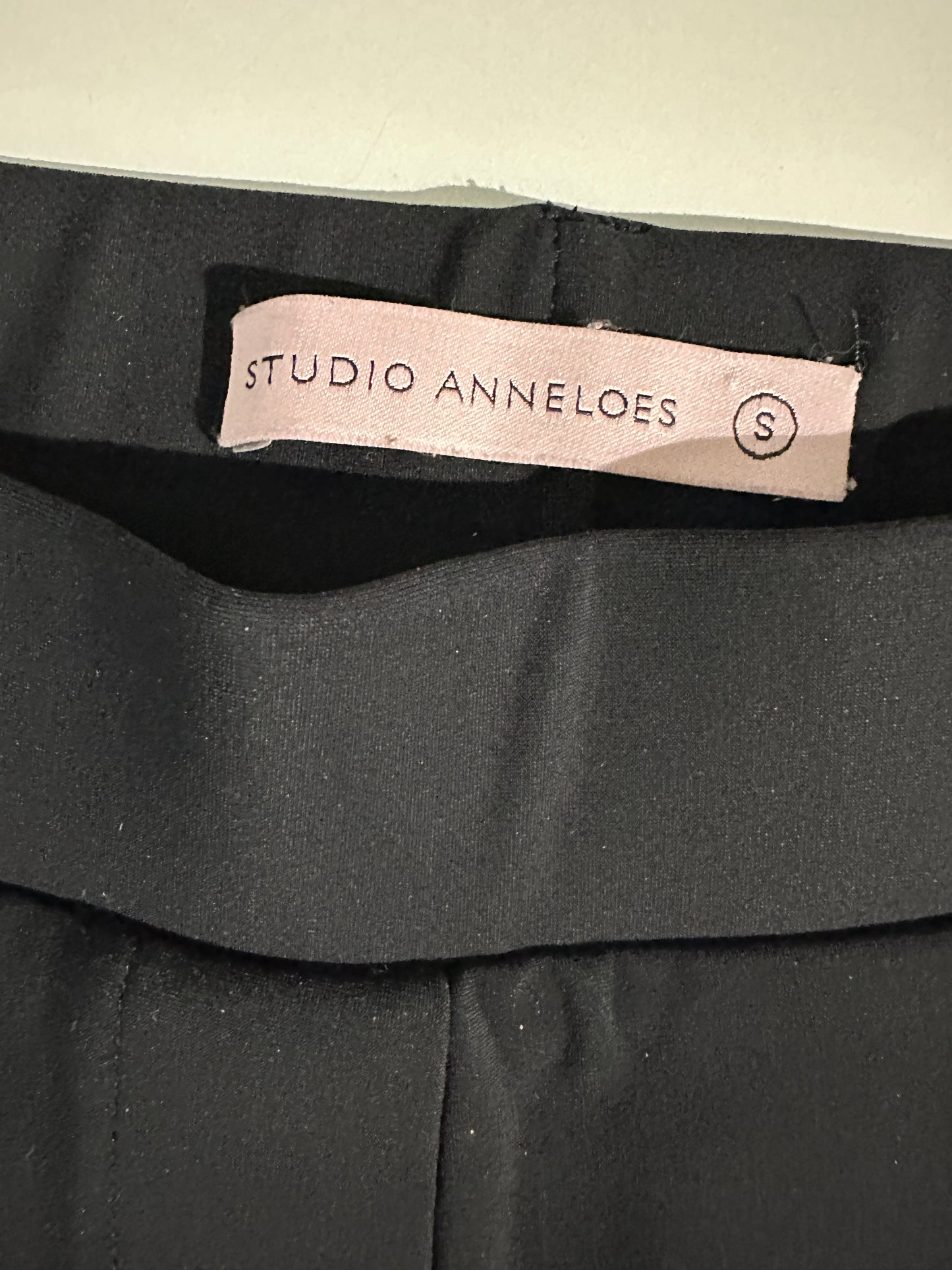 Studio Anneloes broek zwart bonded flared S