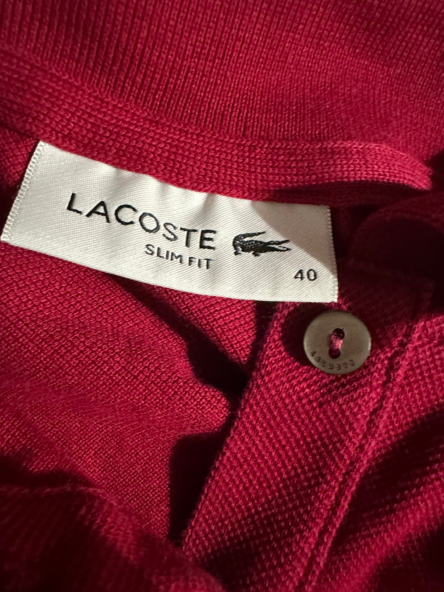 Lacoste shirt lange mouw S