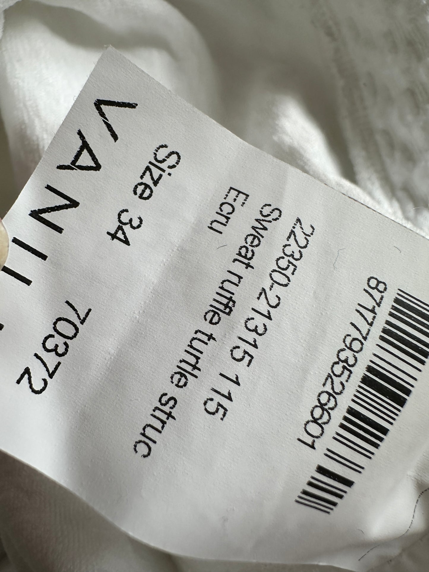 Vanilia trui XS