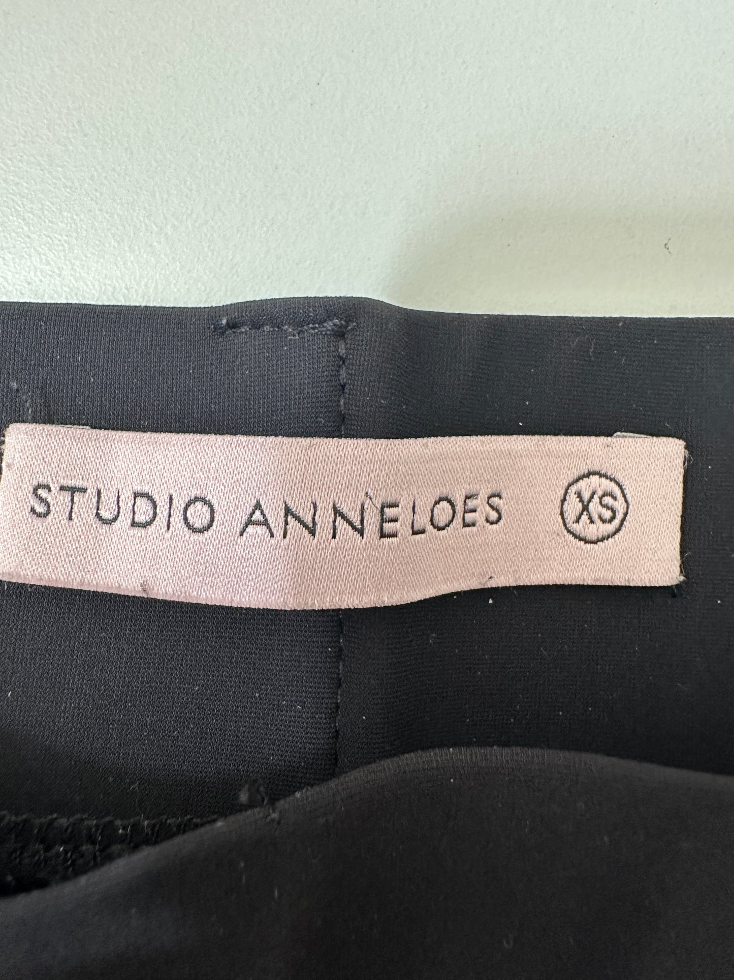 Studio Anneloes broek zwart bonded flared S