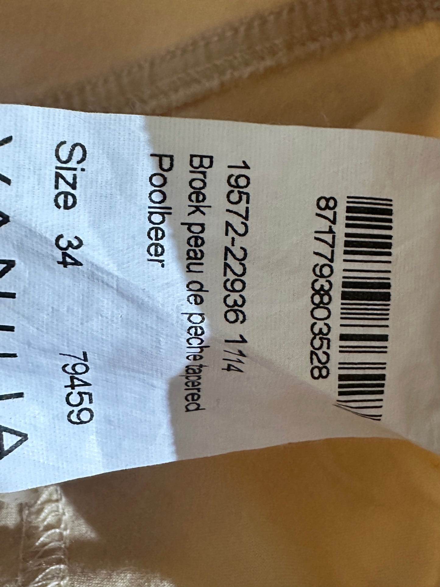 Vanilia broek XS
