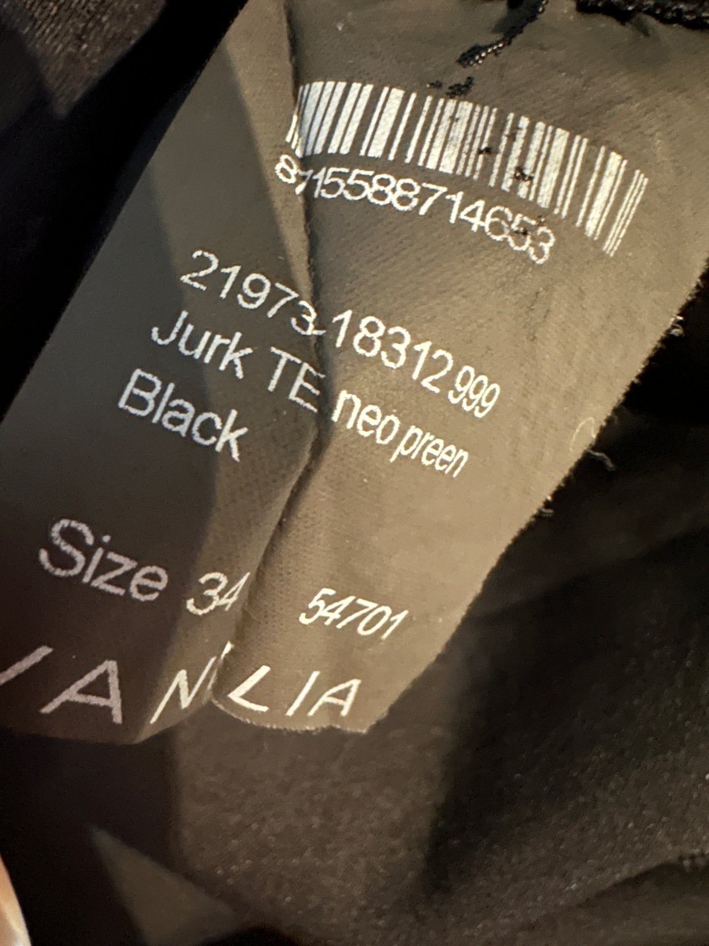 Vanilia jurk XS