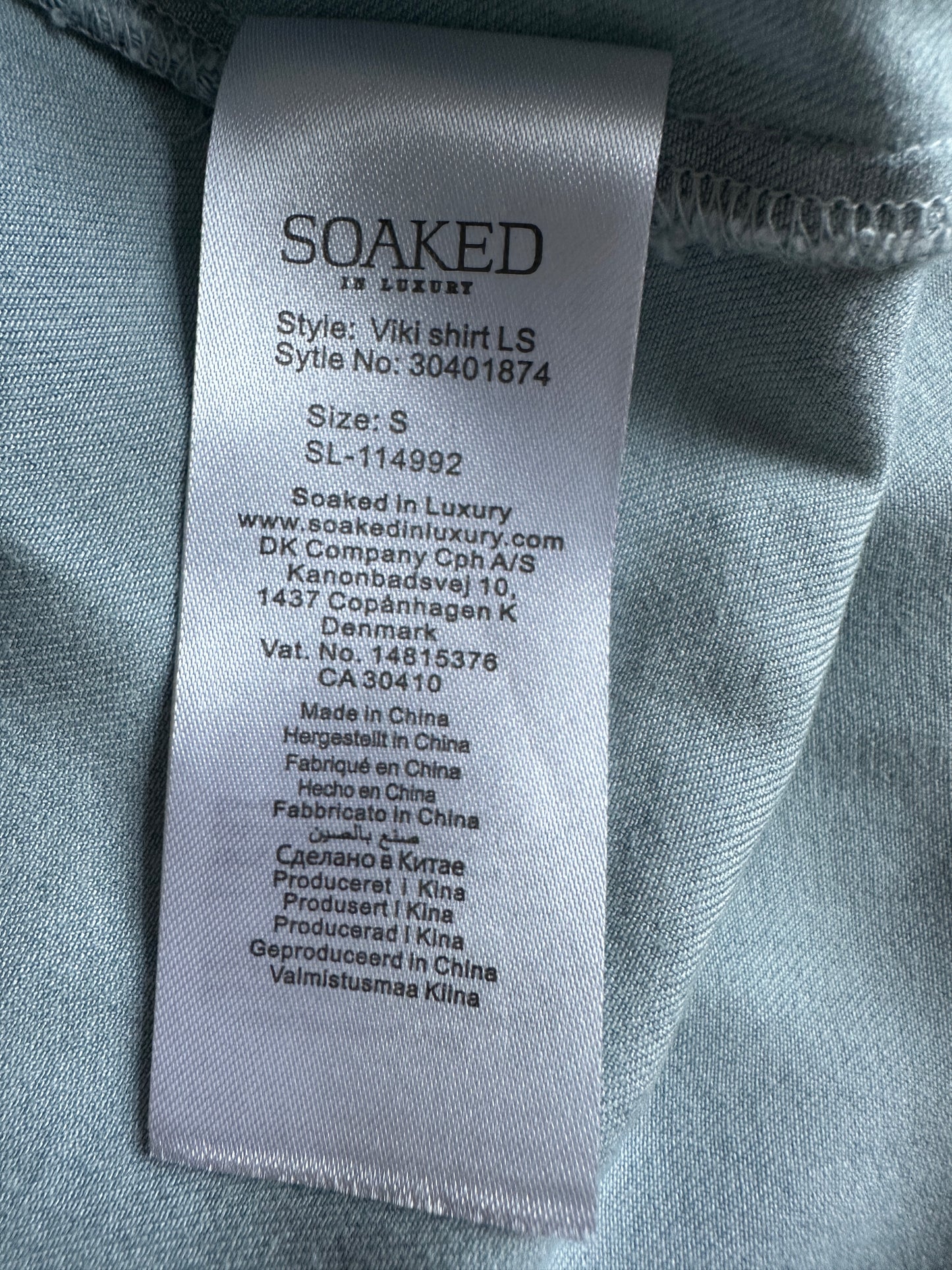 Soaked in Luxury blouse S